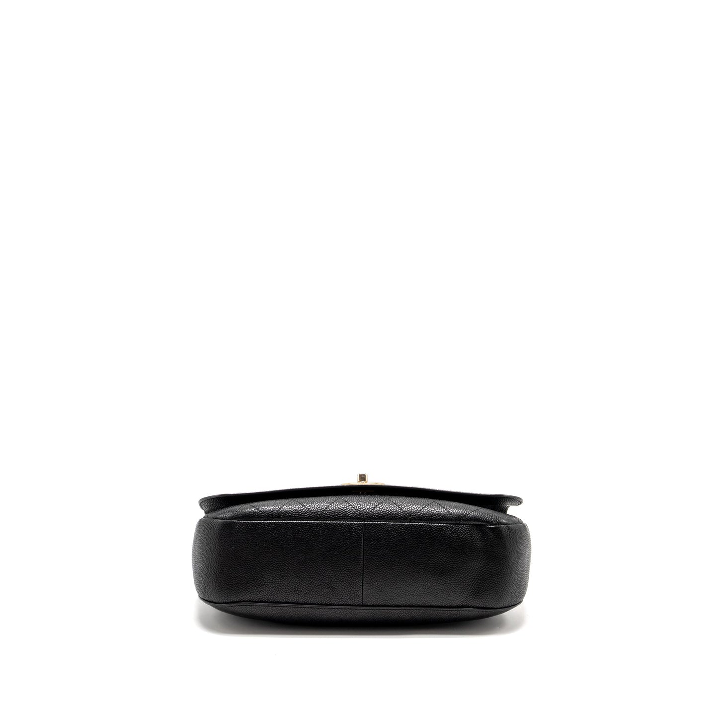 Chanel Large Top Handle Flap Bag Grained Calfskin Black GHW