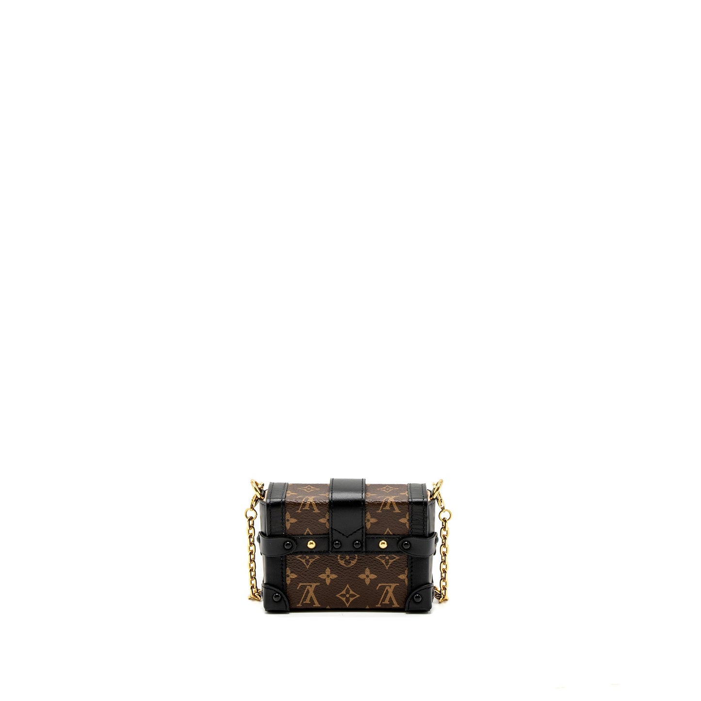 Louis Vuitton Petite Malle Necklace/Mini Chain Bag Monogram Canvas GHW