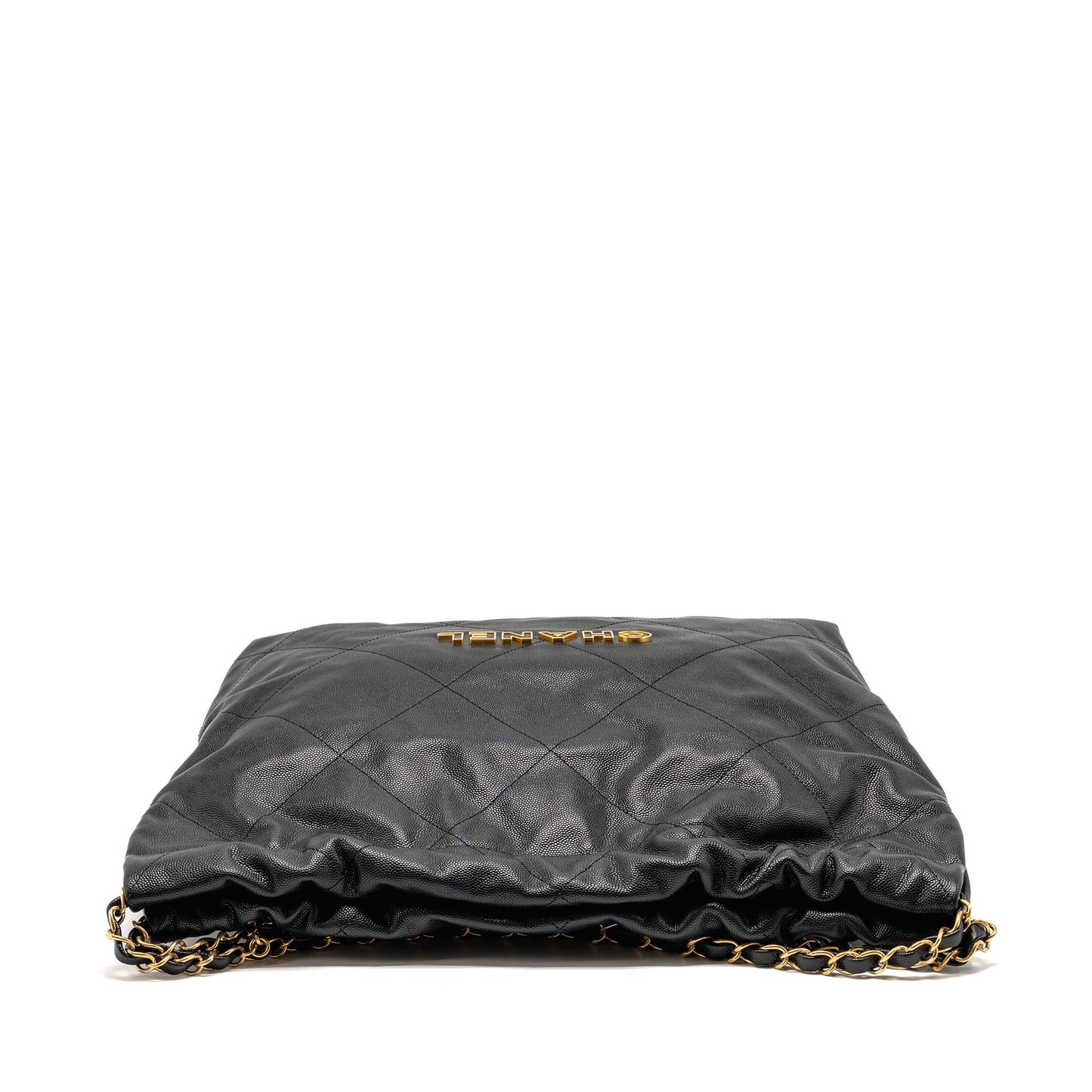 Chanel Medium 22 Bag Caviar Black GHW (Microchip)