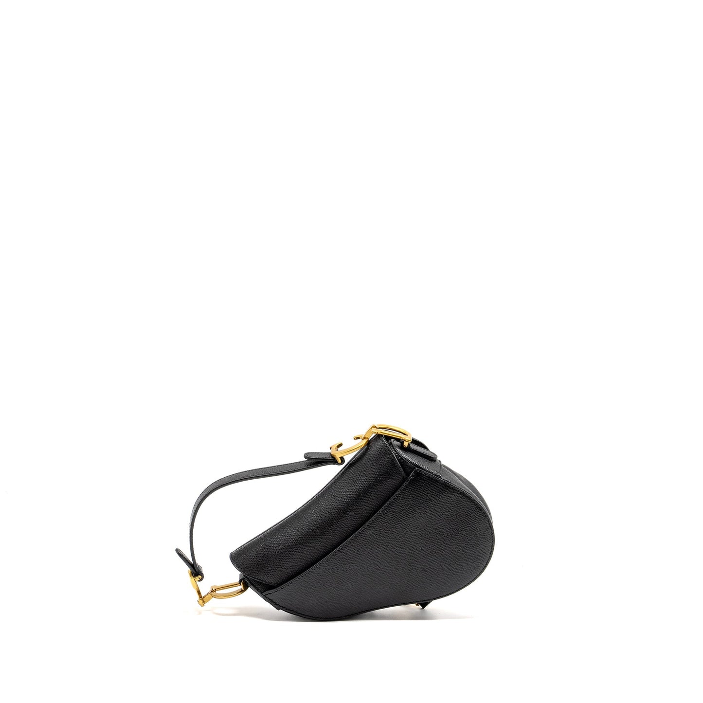 Luxury Dior Mini Saddle Bag Calfskin Black GHW