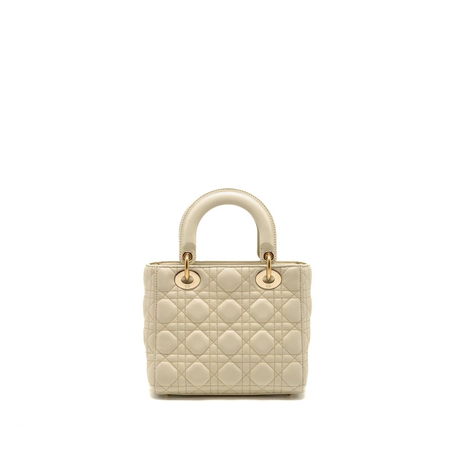 Luxury Dior Small Lady Luxury Dior Lambskin White LGHW