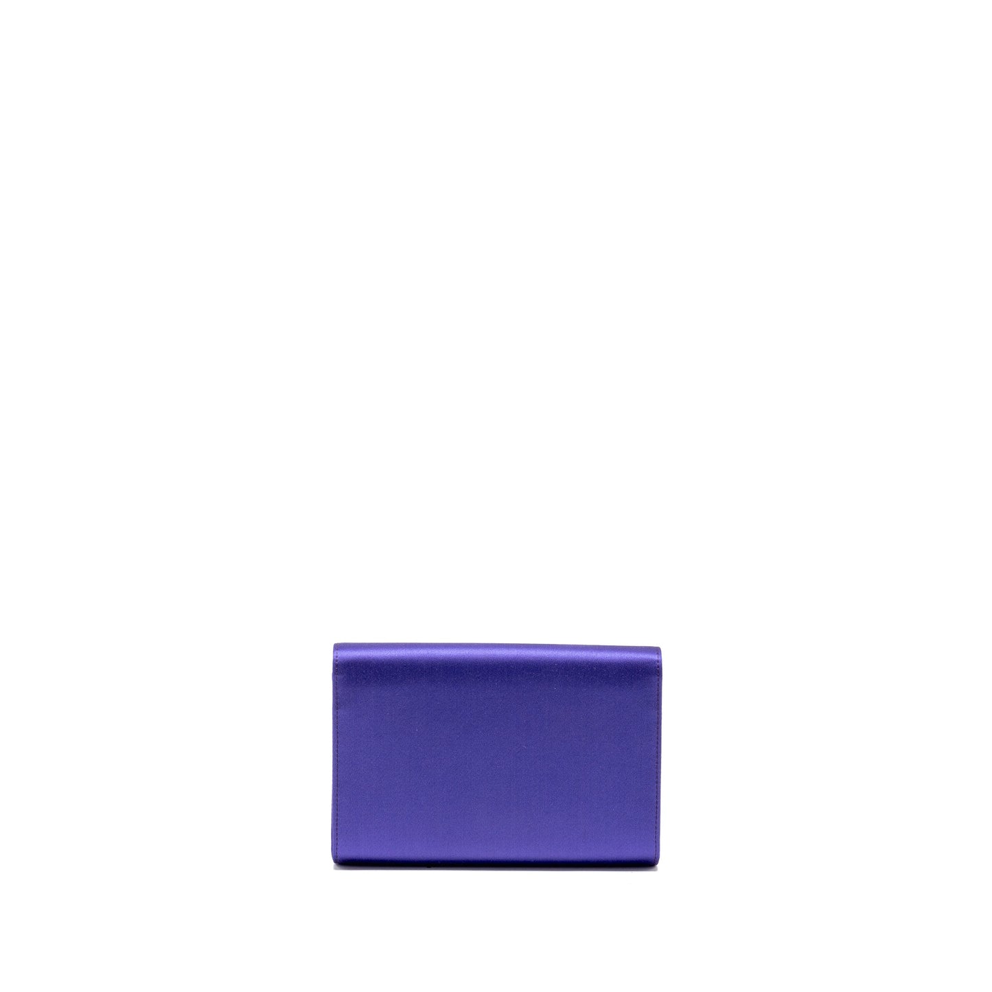 Roger Vivier Efflorescence Mini Clutch Silk Blend Satin Purple SHW