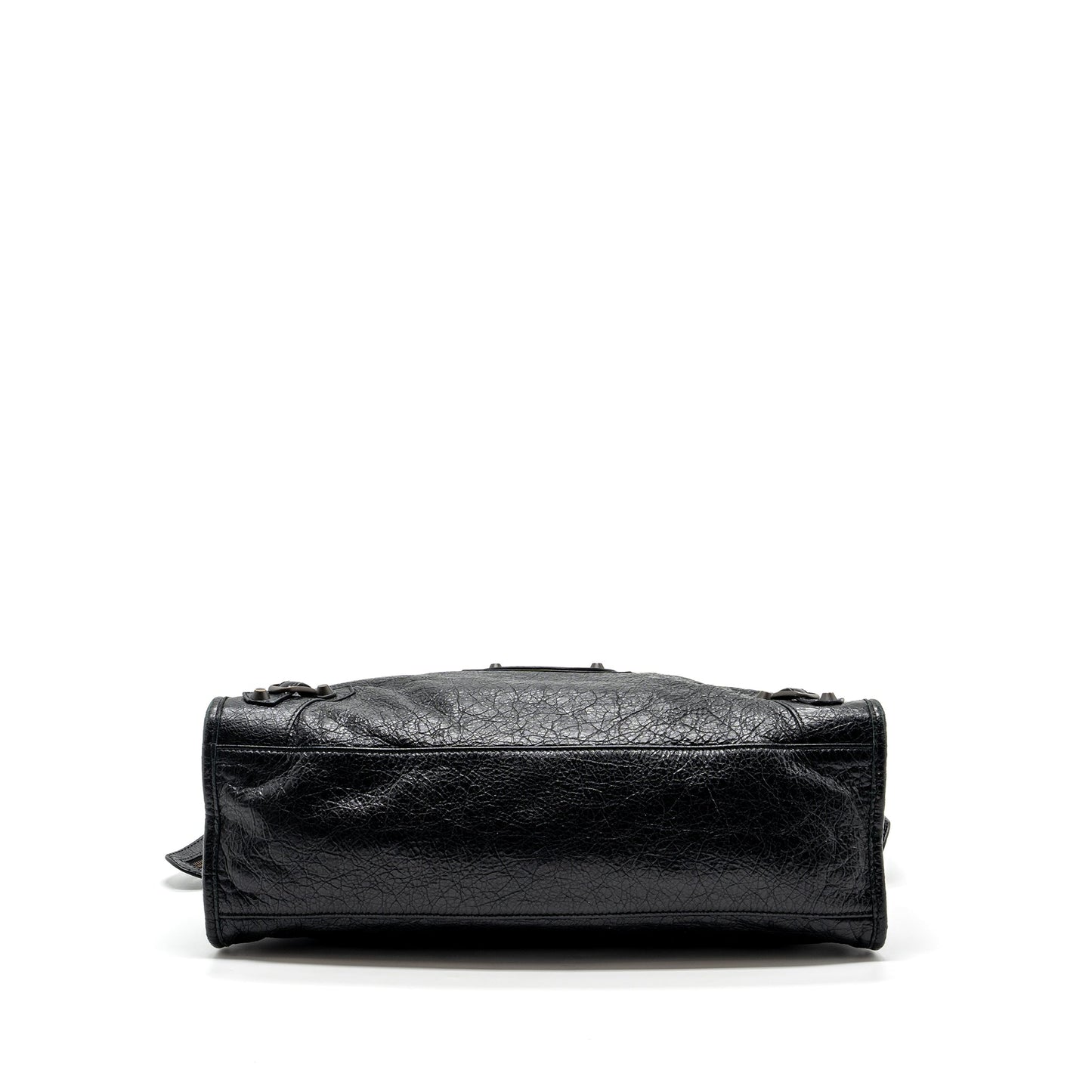 Balenciaga City Bag Calfskin Black Ruthenium Hardware