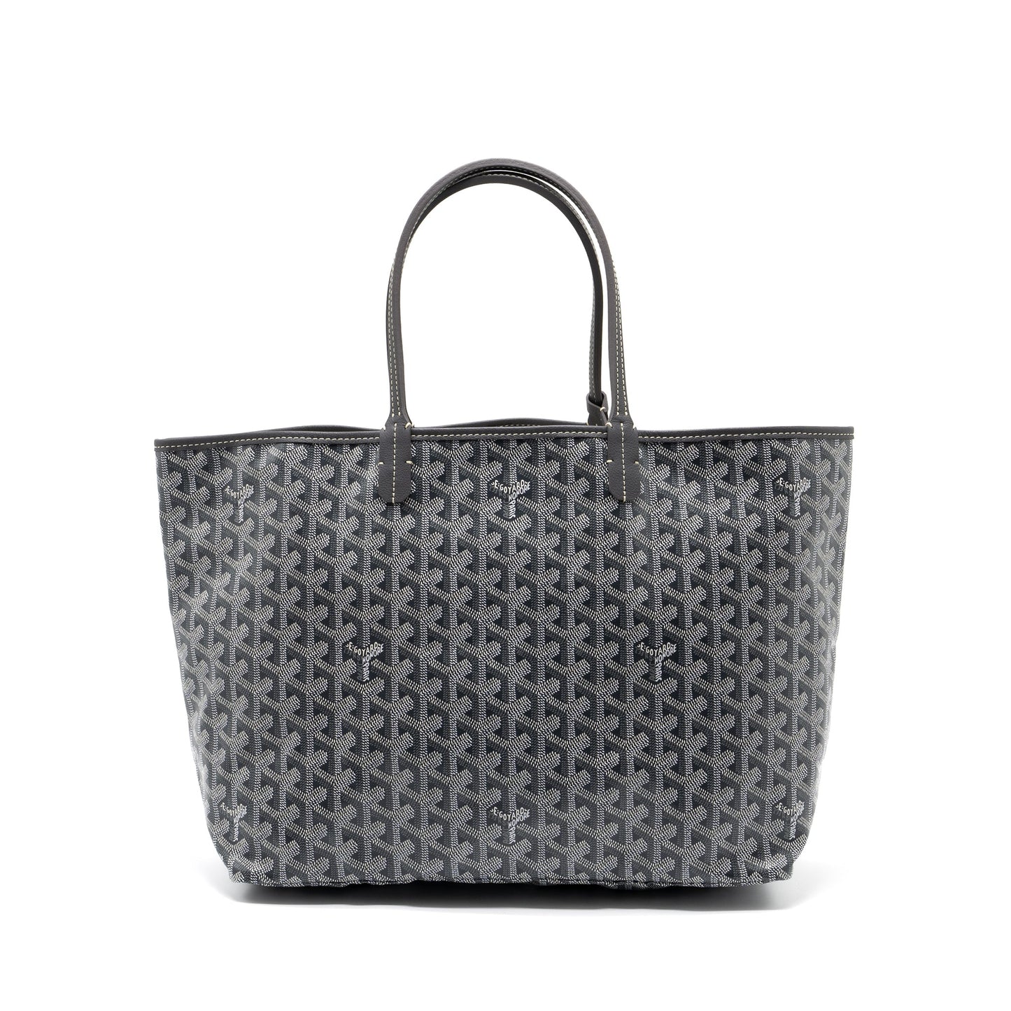 Goyard Saint Louis PM Tote Bag Goyardine Canvas Grey SHW