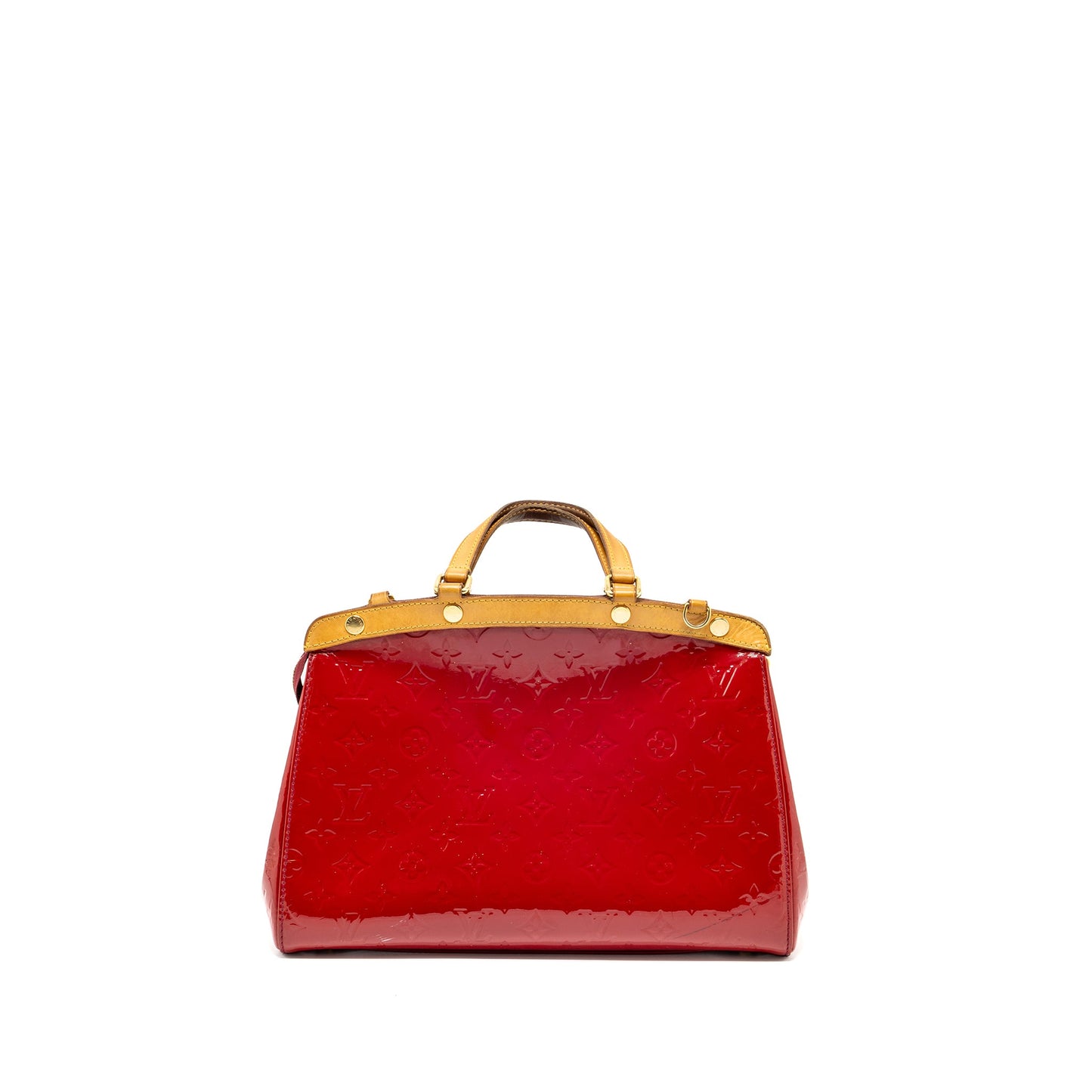 LOUIS VUITTON Vernis Brea MM Bag monogram Patent Rose Indian GHW