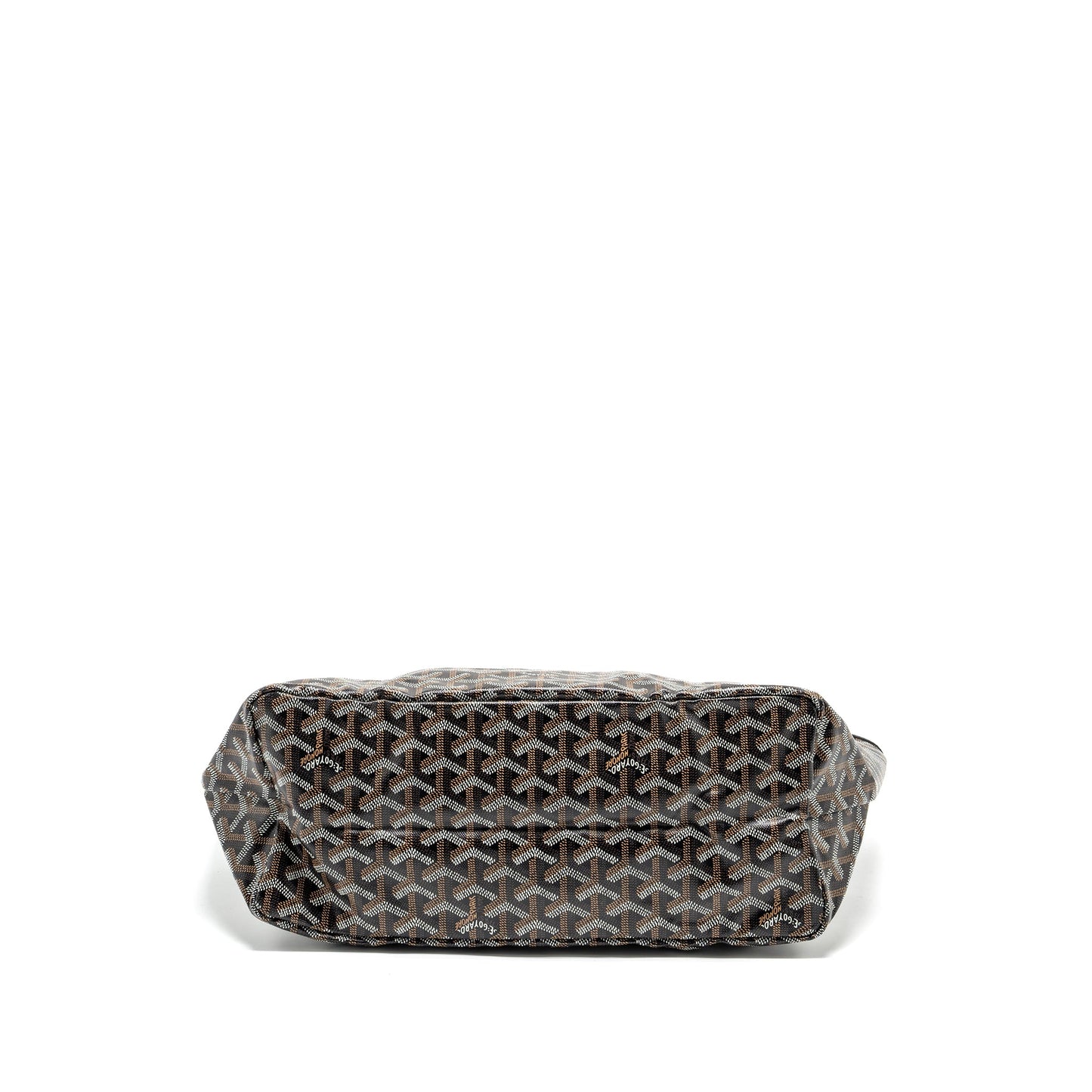 Goyard Saint Louis PM Tote Bag Goyardline Canvas Black SHW