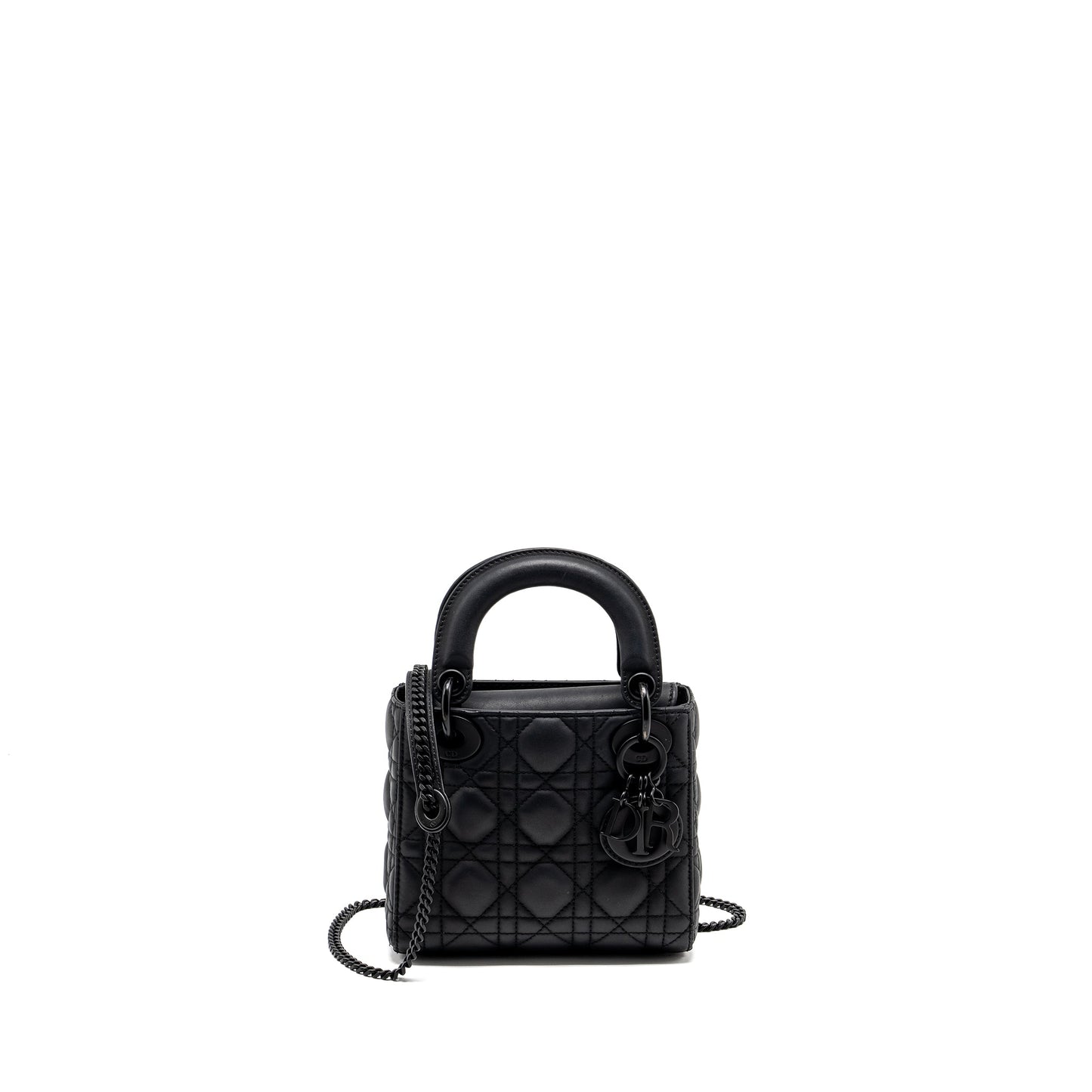 Luxury Dior Mini Lady Luxury Dior Calfskin So Black