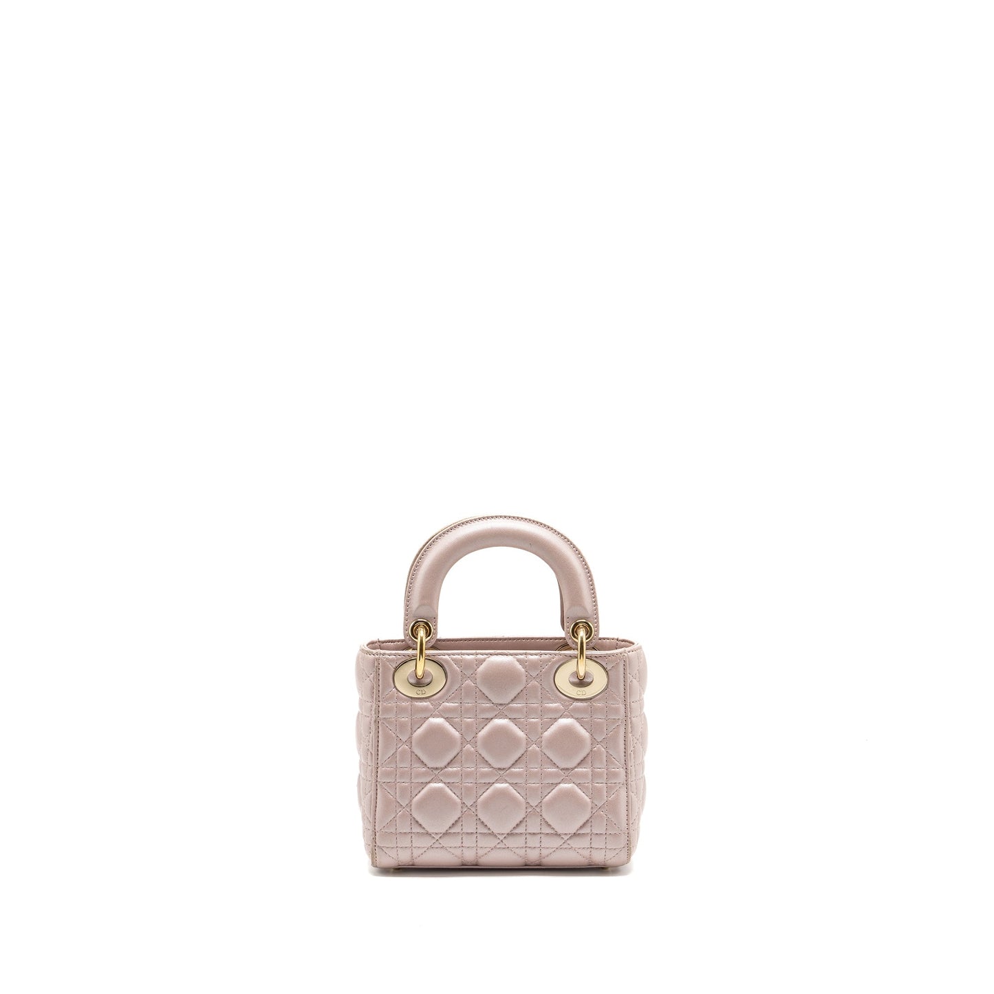 Luxury Dior Mini Lady Luxury Dior lambskin light pink LGHW