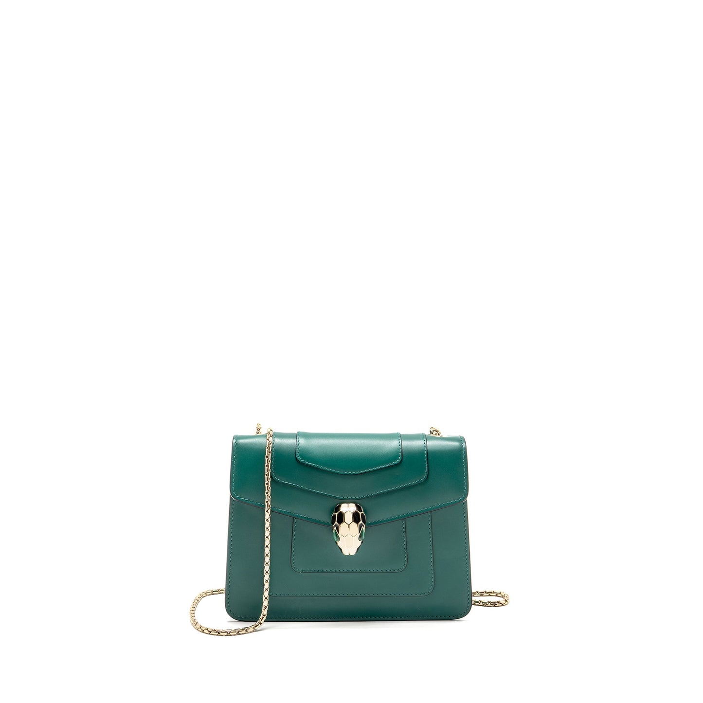 Bvlgari Serpenti Forever Crossbody Bag Calfskin Green LGHW