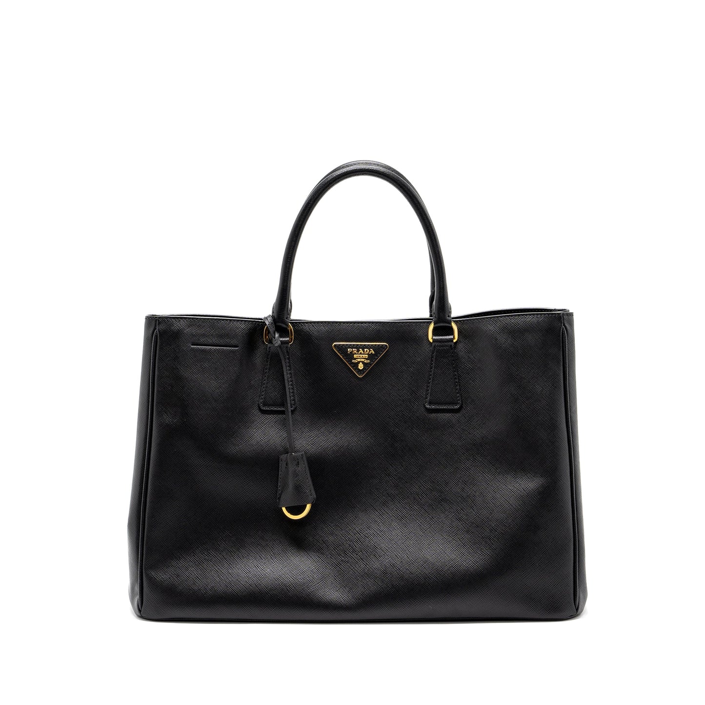 Prada Saffiano Tote Bag Calfskin Black GHW