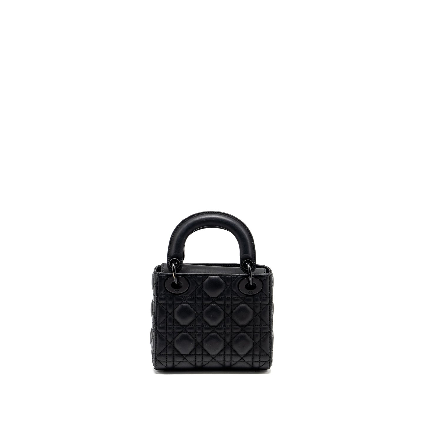 Luxury Dior Mini Lady Luxury Dior Calfskin So Black
