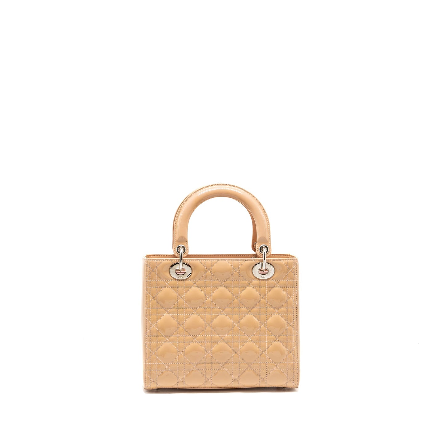Luxury Dior Medium Lady Luxury Dior patent light pink SHW