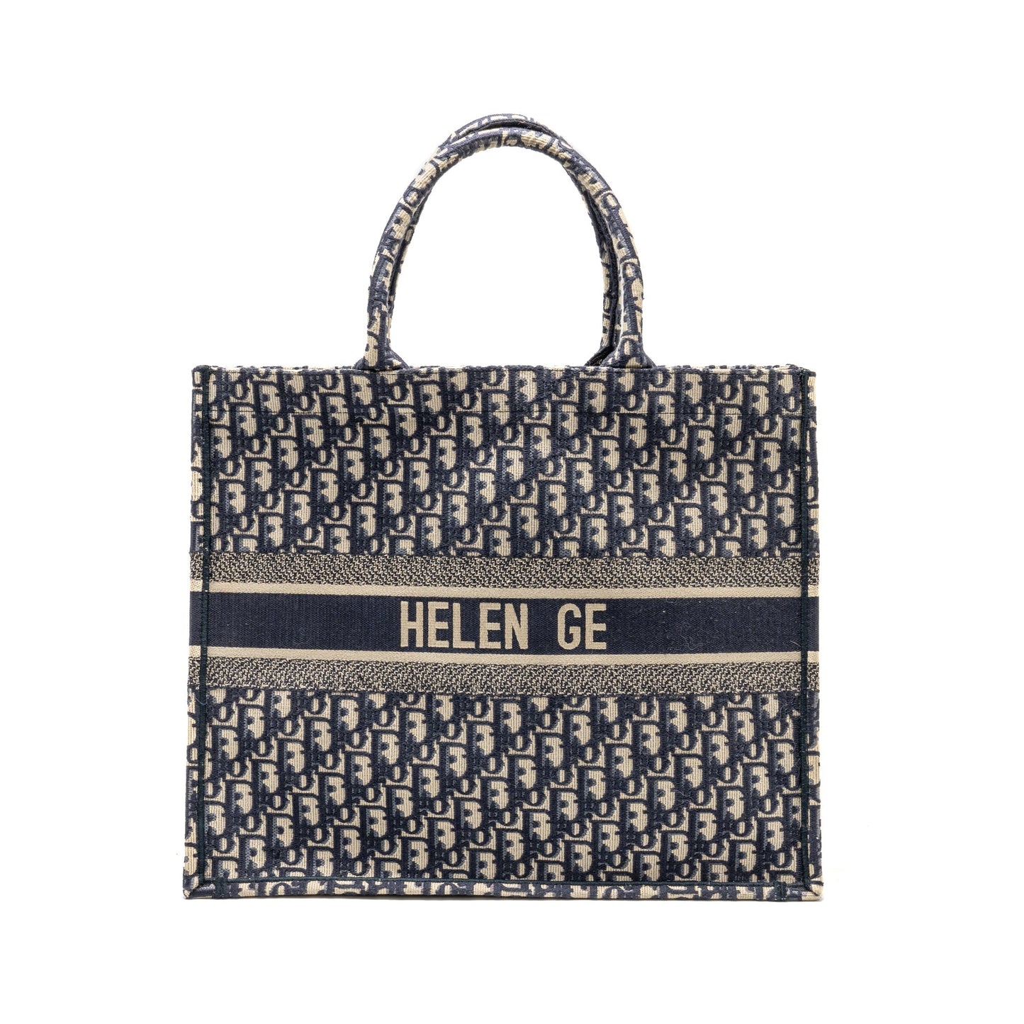 Luxury Dior Large Book tote Luxury Dior oblique canvas blue
