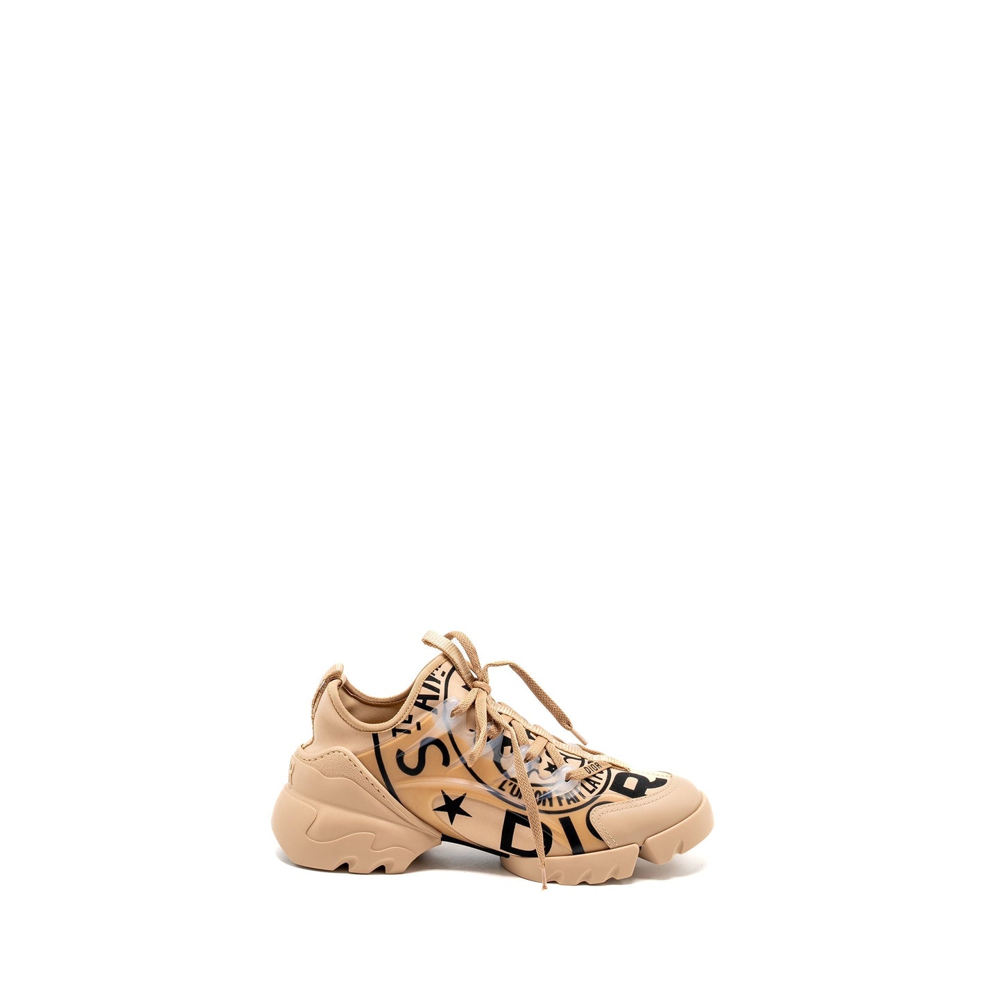 Luxury Dior Size 38 D-Connect Sneaker Multicolour/Beige