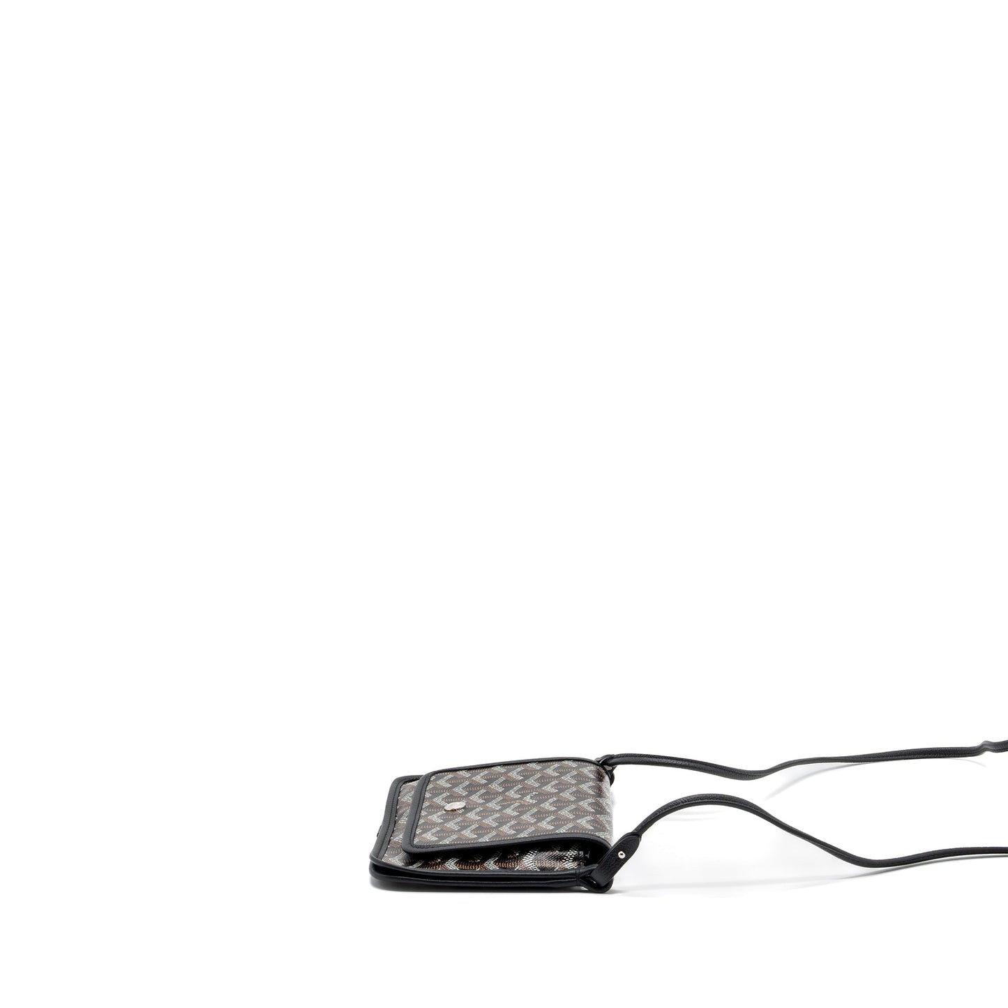 Goyard Plumet Pochette Canvas/ Leather Black SHW