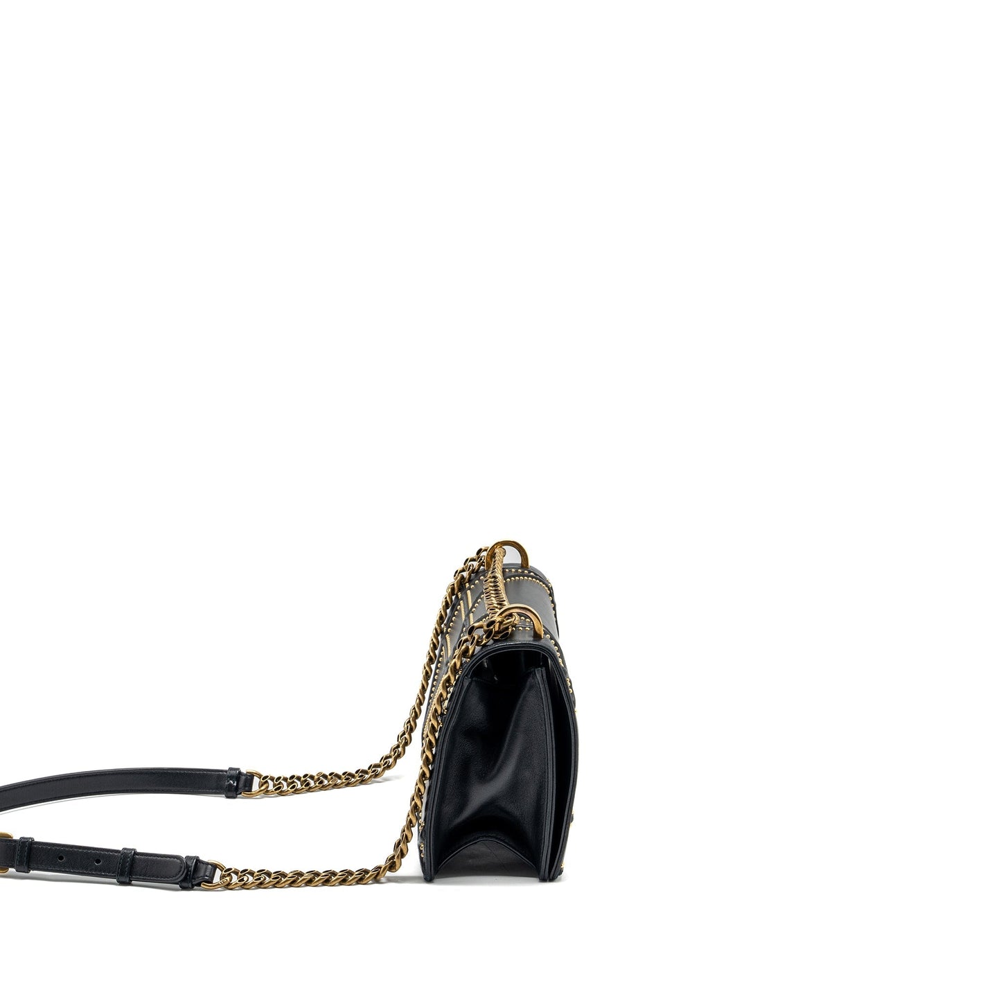 Luxury Dior Medium Studded Luxury Diorama Lambskin Black GHW