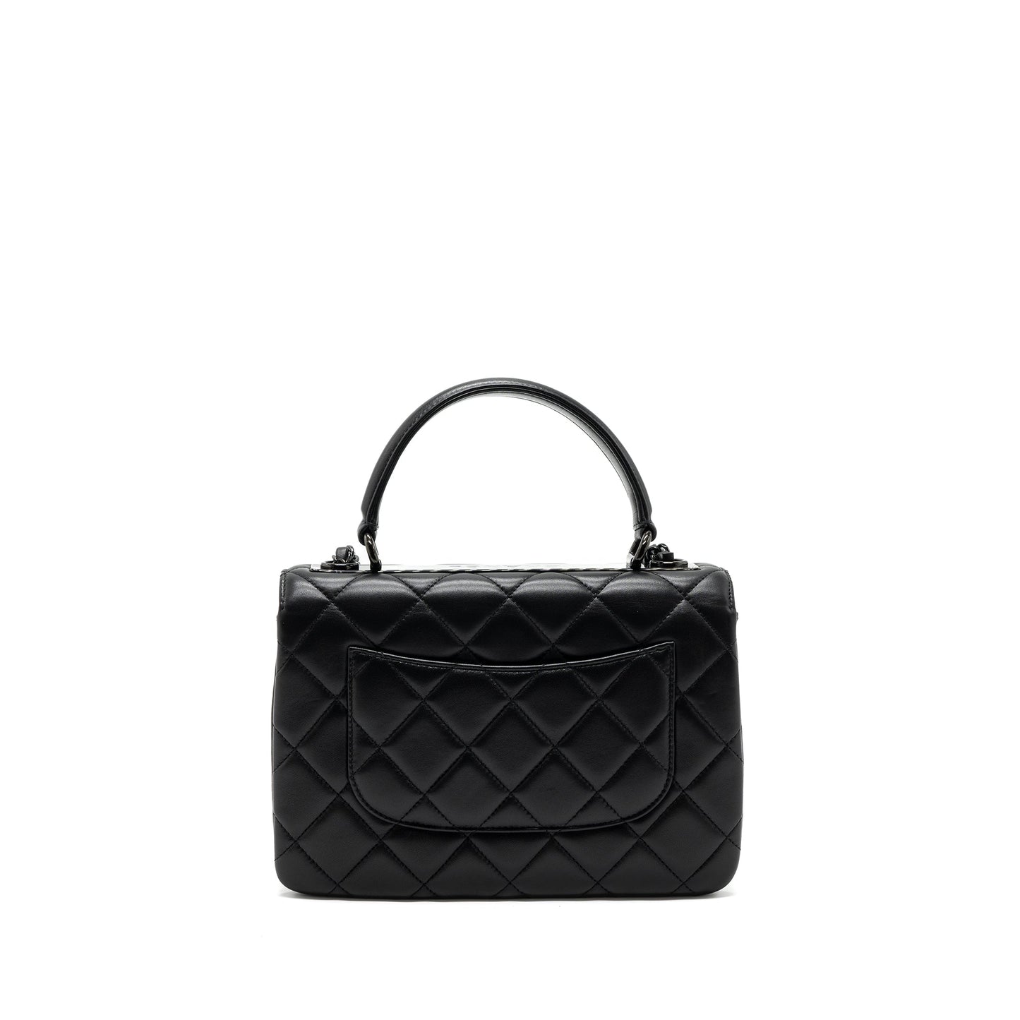 Chanel Small Trendy CC Flap Bag Lambskin So Black(microchip)
