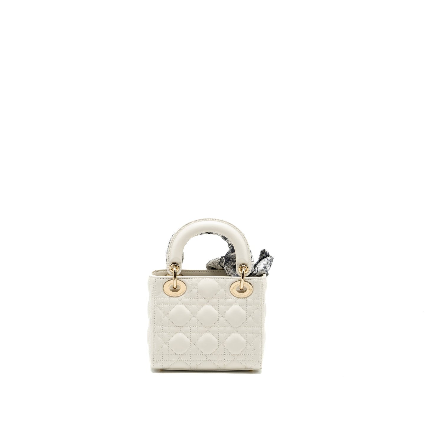 Luxury Dior Mini Lady Luxury Dior Lambskin White LGHW