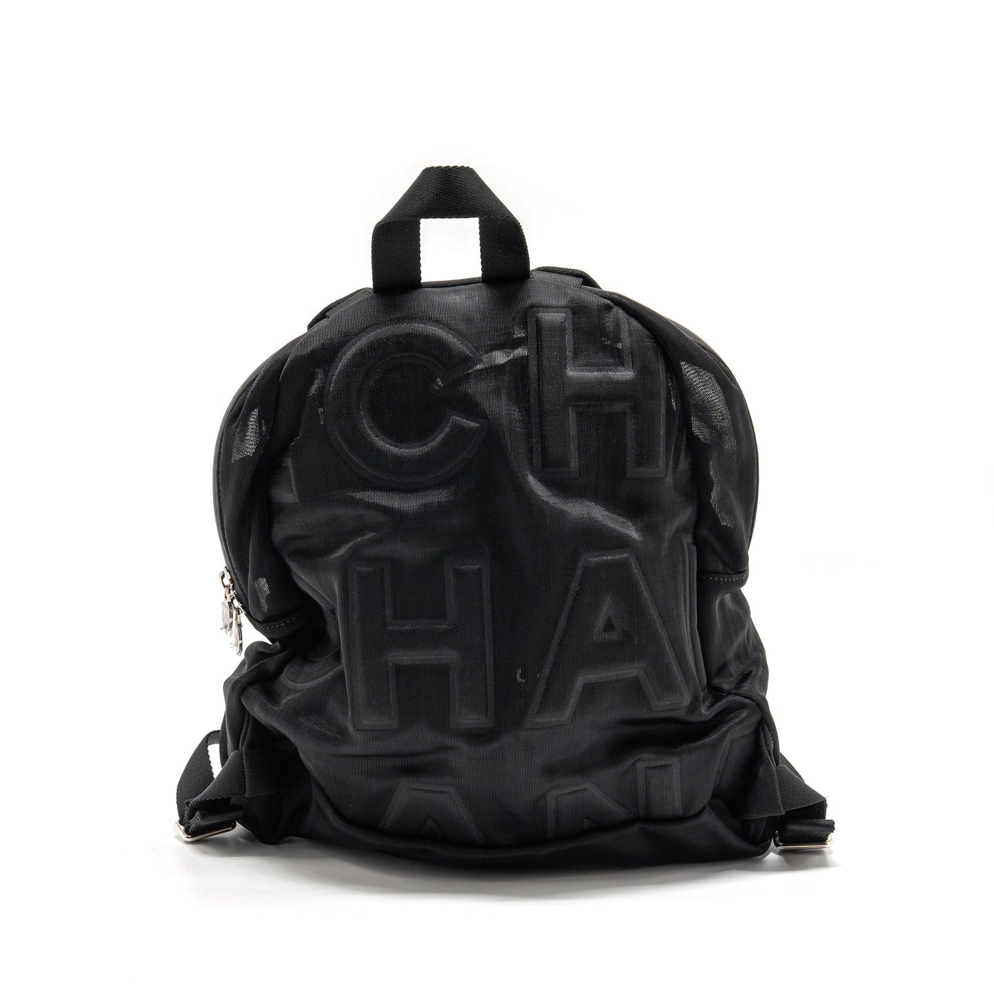Chanel coco neige Backpack mesh black SHW