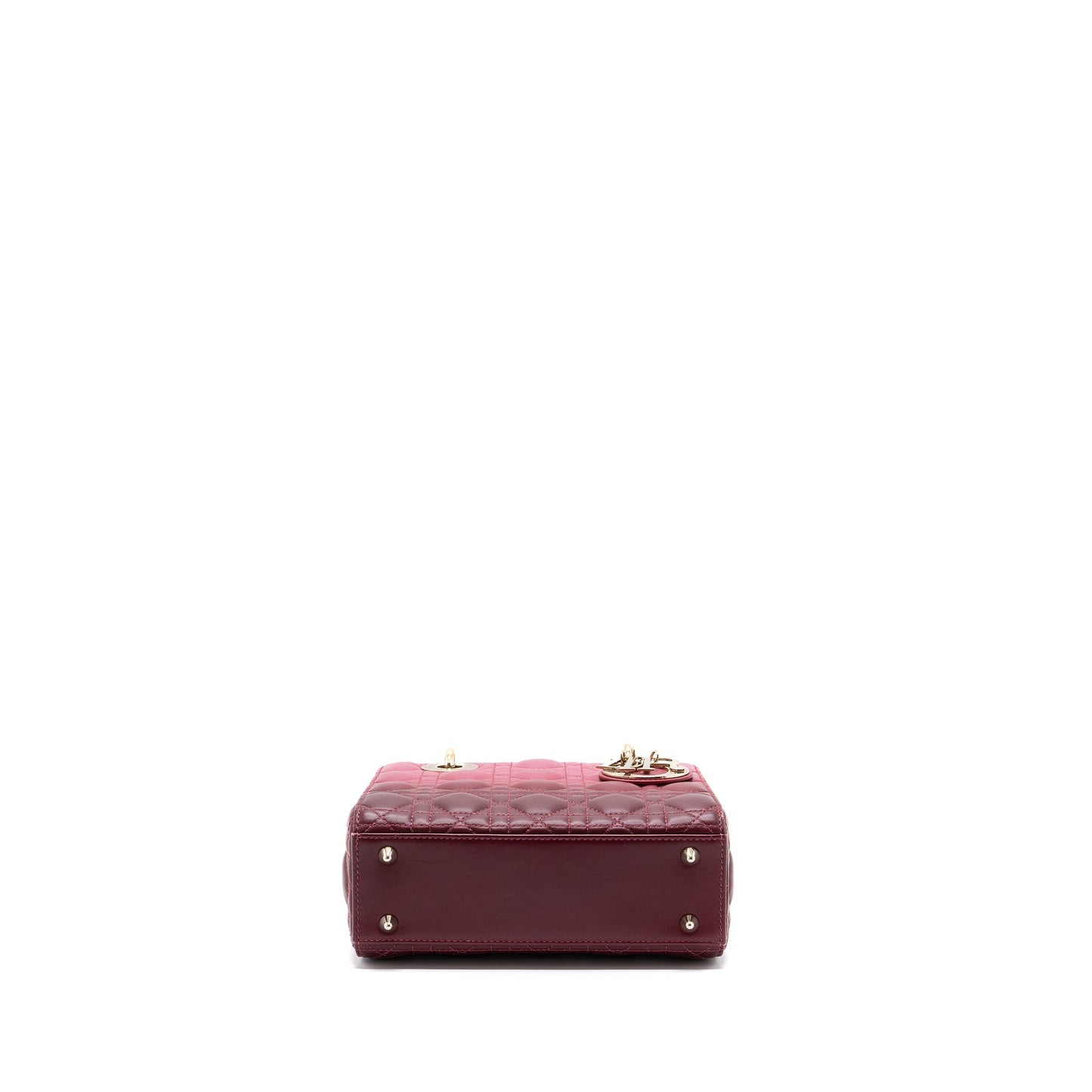 Luxury Dior My ABC Luxury Dior Small Lady Luxury Dior Cannage Lambskin Pink Gradient LGHW