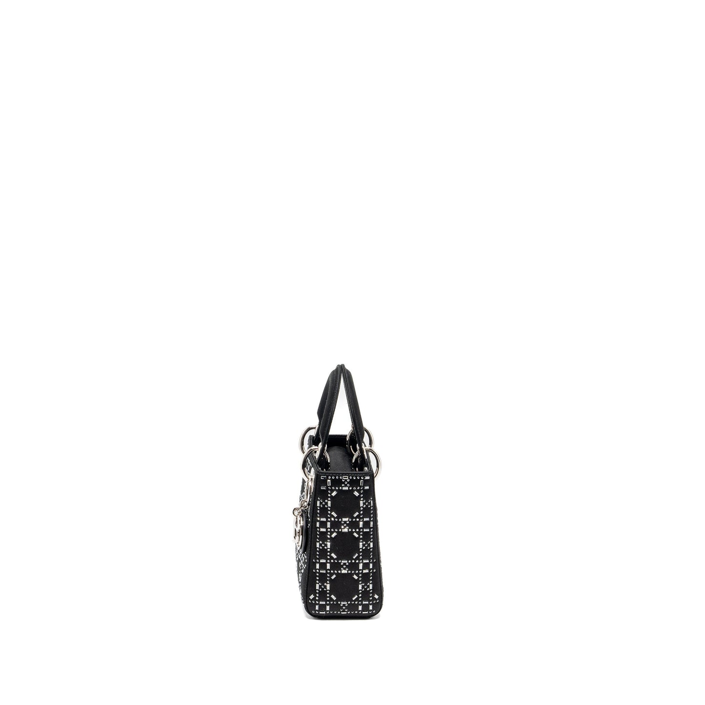 Luxury Dior Mini Lady Luxury Dior Satin Crystal Black SHW