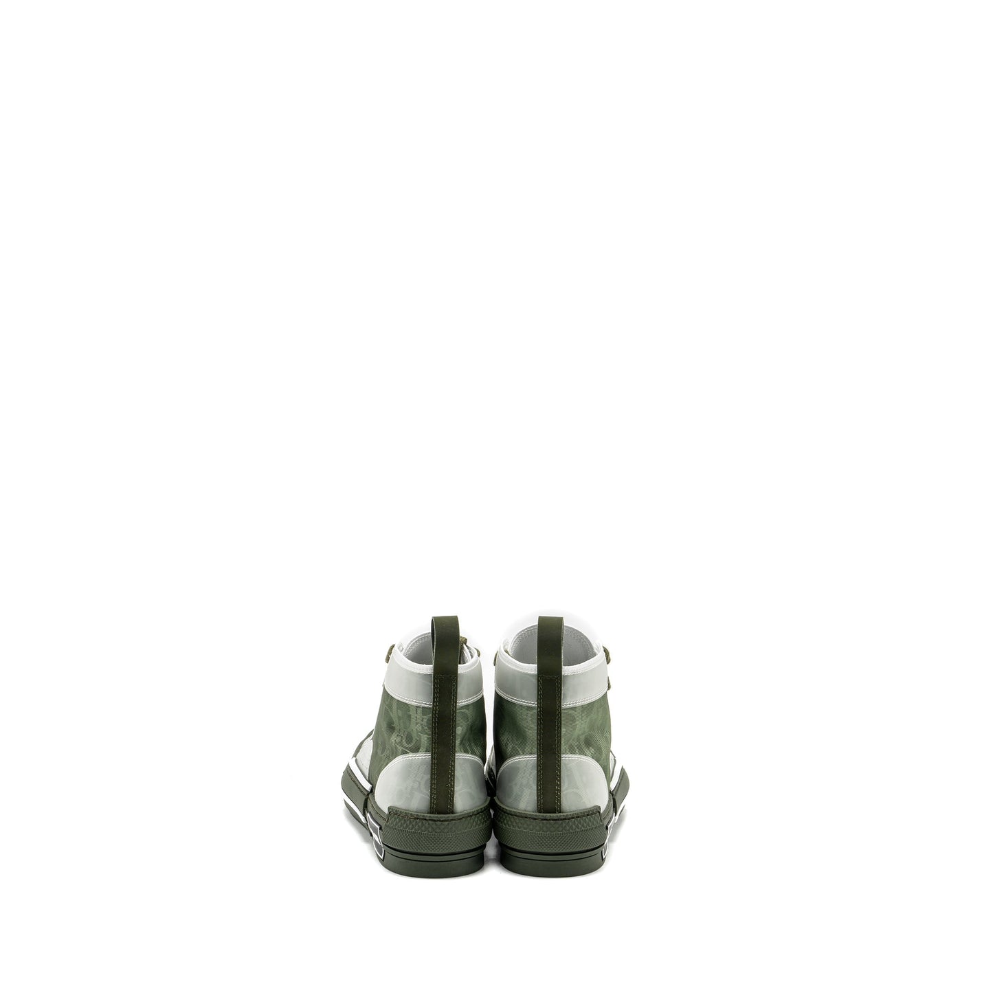 Luxury Dior Size 37 B23 Oblique High-Top Sneaker Olive/Oblique