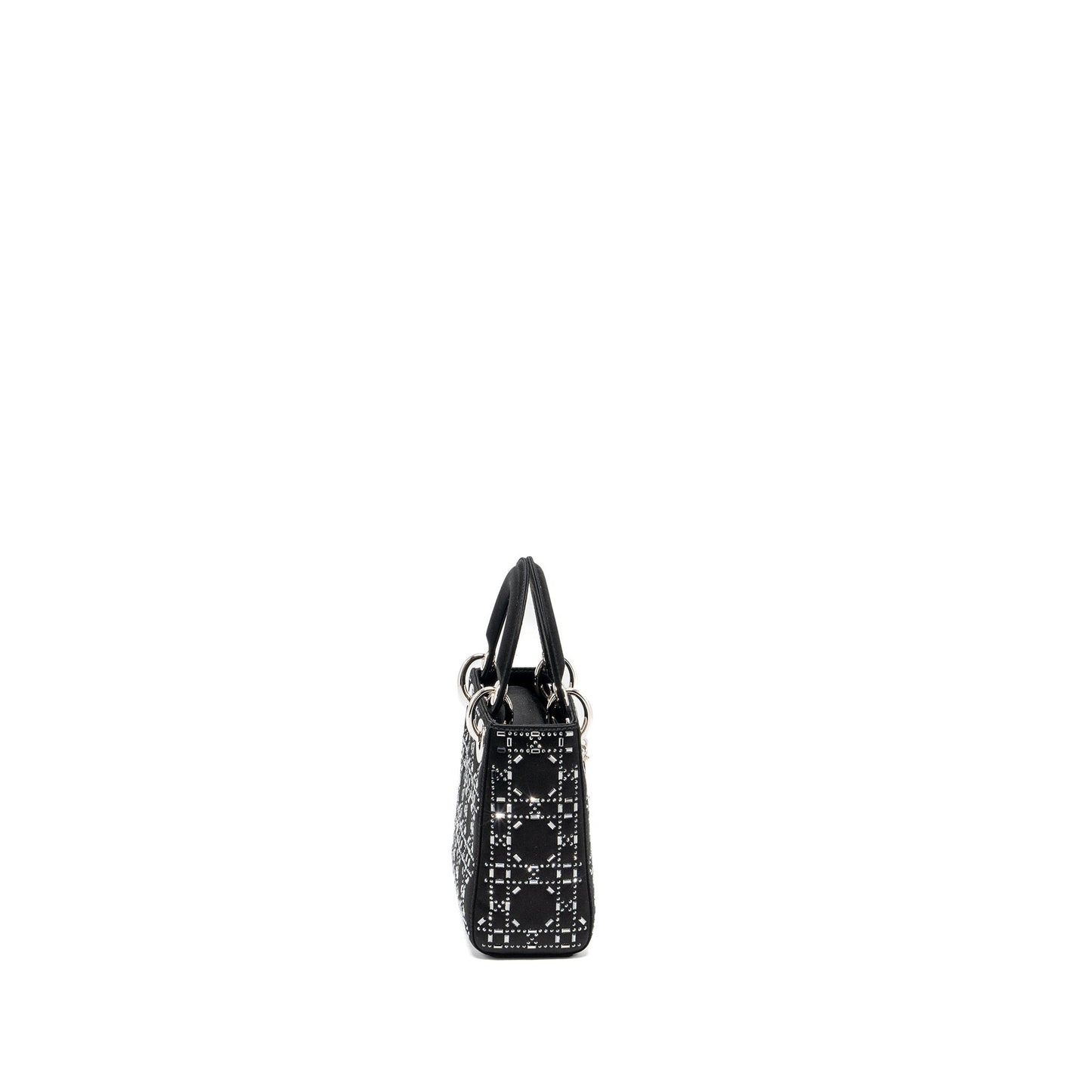 Luxury Dior Mini Lady Luxury Dior Satin Crystal Black SHW