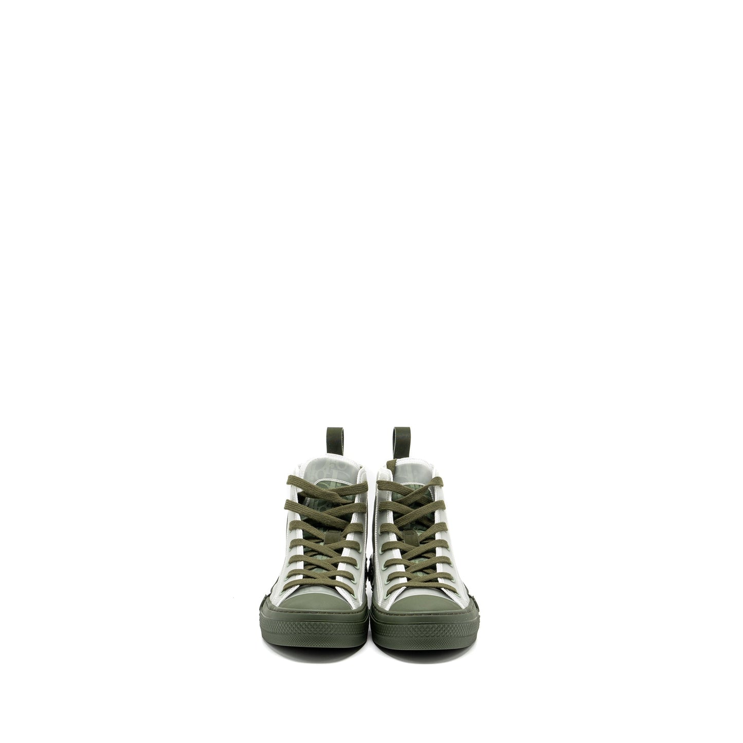 Luxury Dior Size 37 B23 Oblique High-Top Sneaker Olive/Oblique