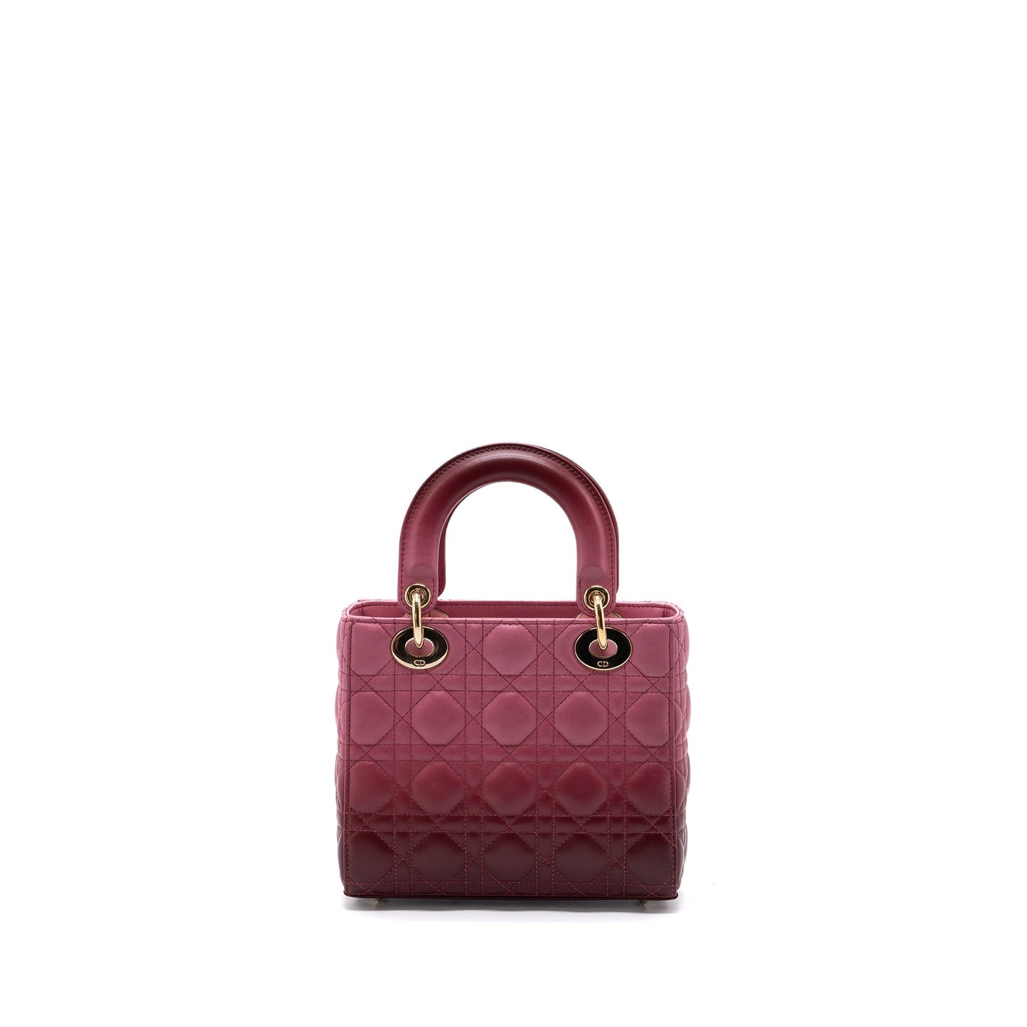 Luxury Dior My ABC Luxury Dior Small Lady Luxury Dior Cannage Lambskin Pink Gradient LGHW