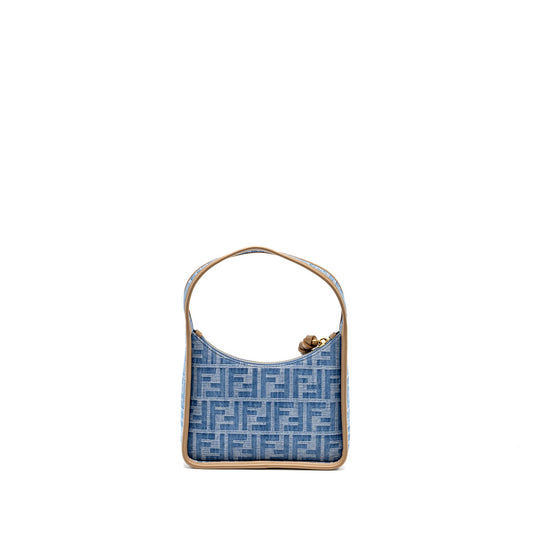 Fendi Mini Fendessence Bag Denim Blue GHW