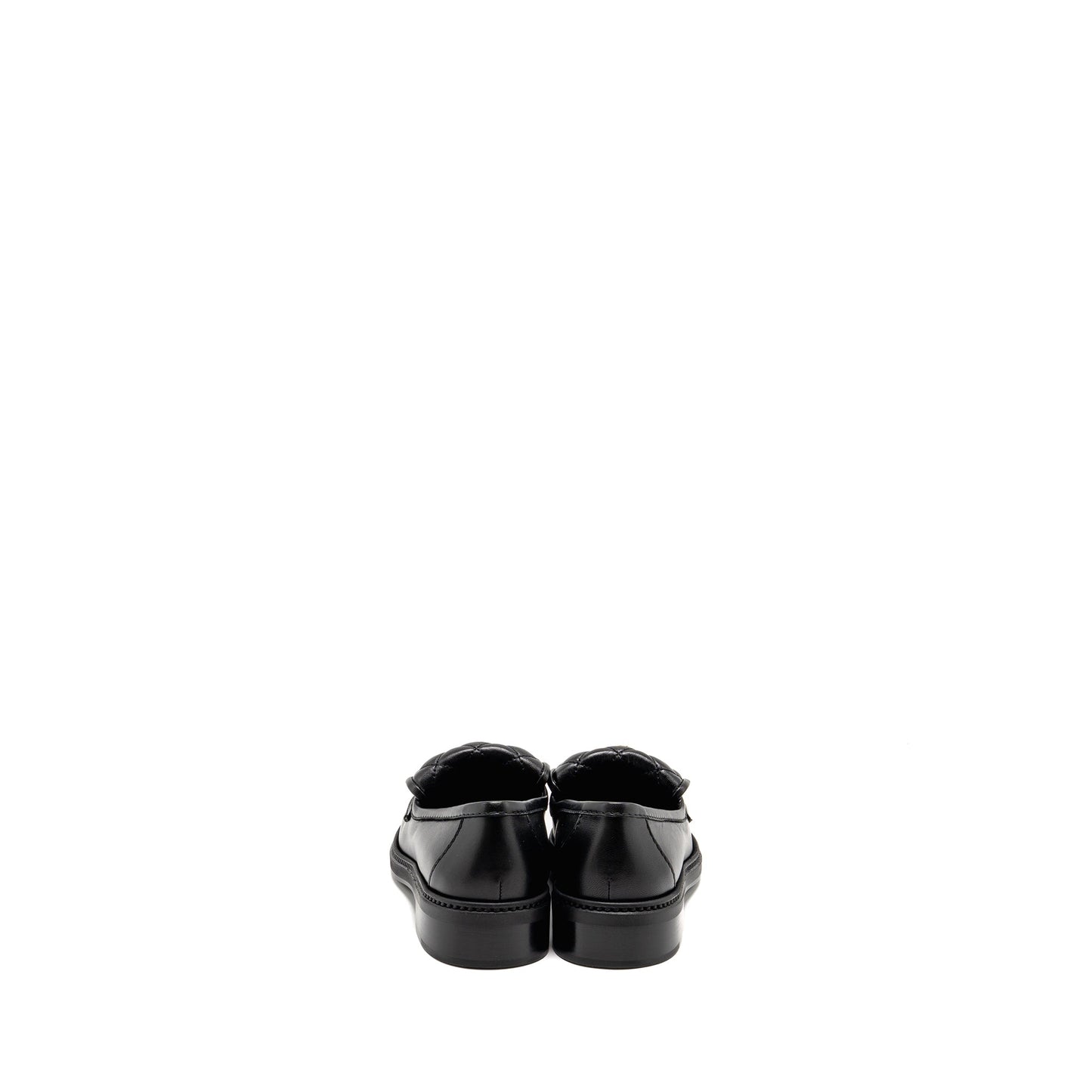 Chanel Size 38 Turnlock Loafer Quilted Leather Black LGHW