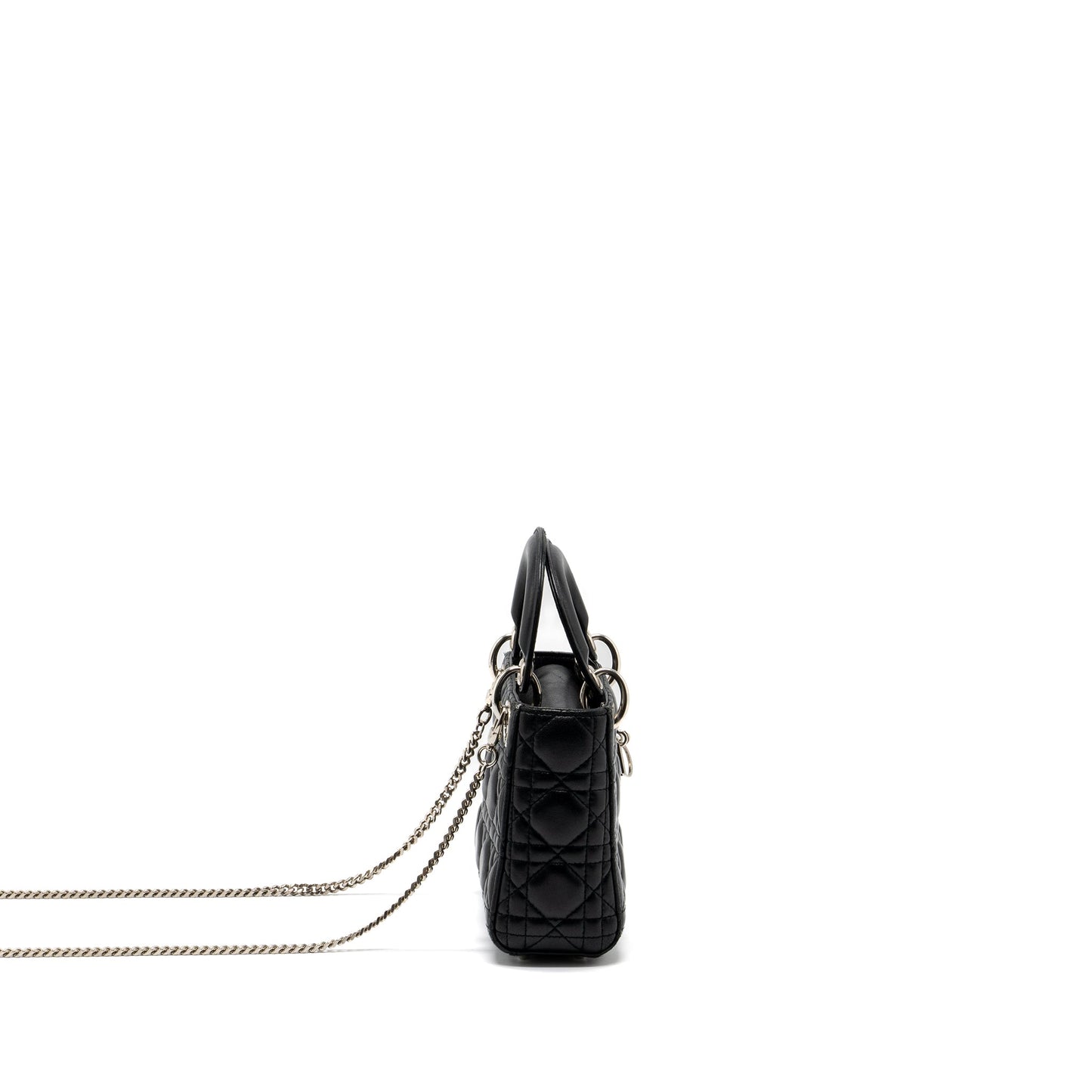 Luxury Dior Mini Lady Luxury Dior Lambskin Black SHW