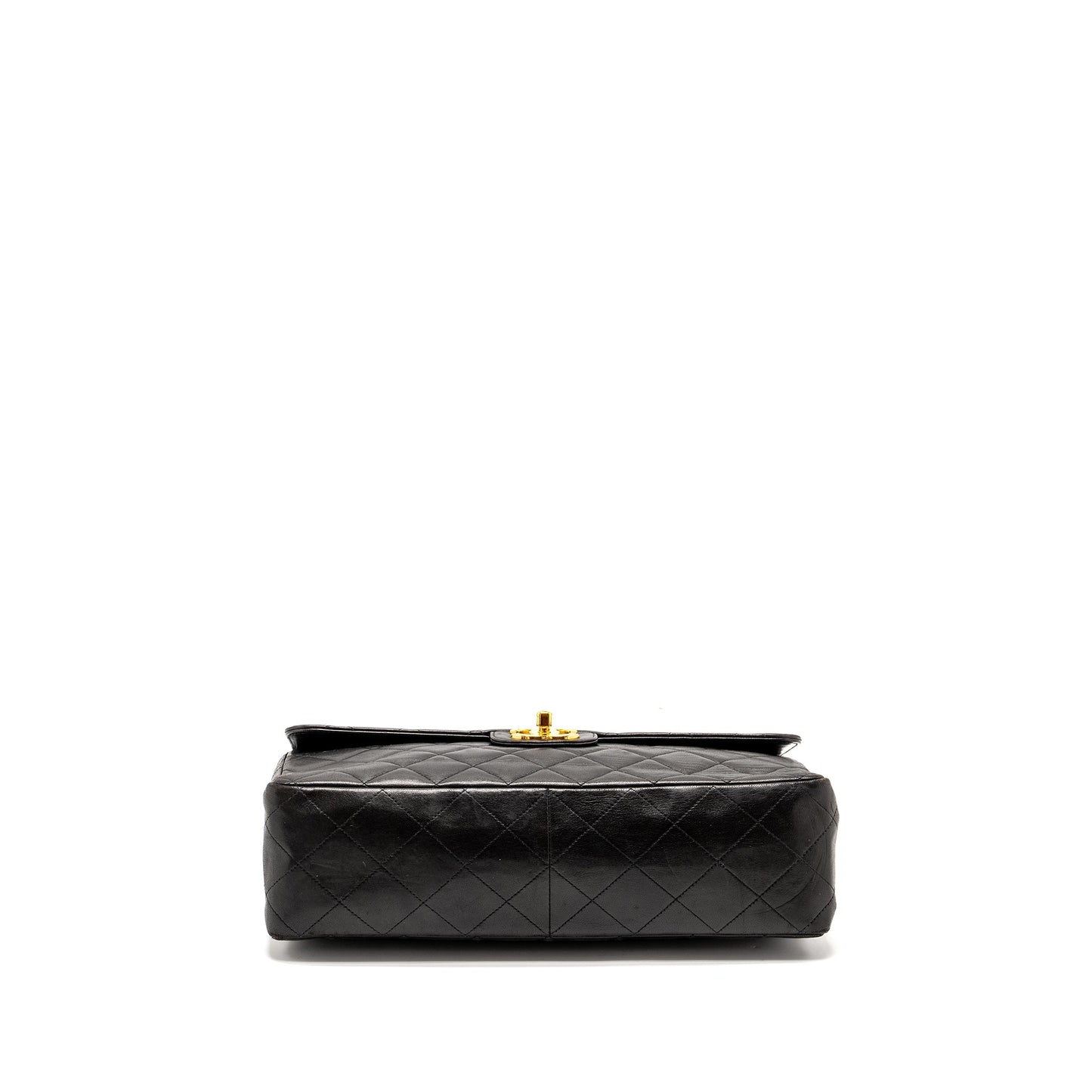 Chanel Vintage Jumbo Classic Double Flap Bag Lambskin Black GHW