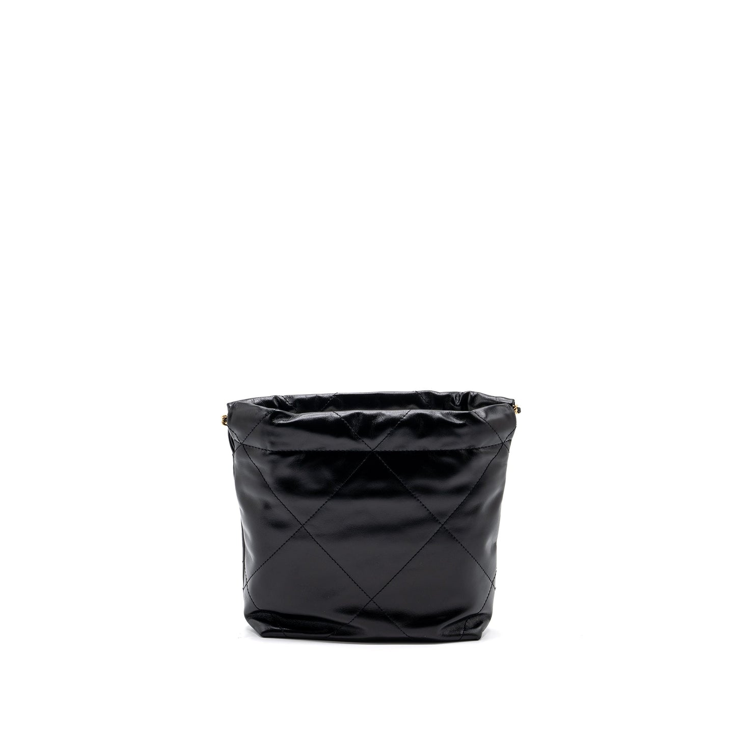 Chanel Mini 22 Bag Shiny Calfskin Black GHW (microchip)