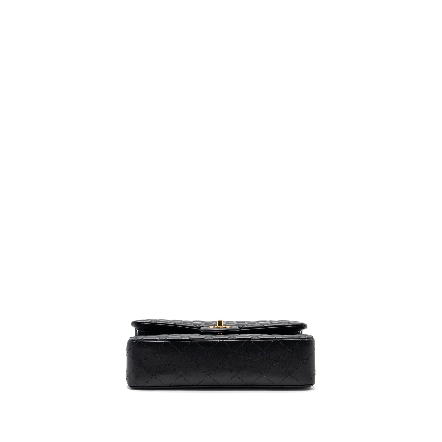 Chanel medium classic flap bag lambskin black GHW
