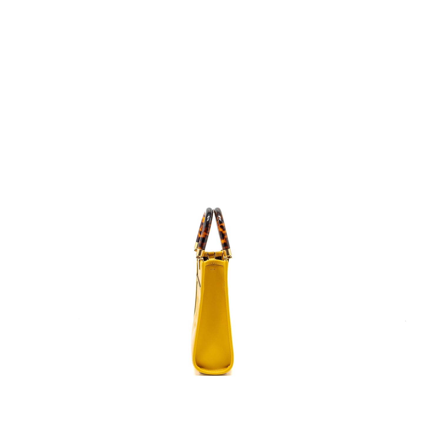 Fendi Mini Sunshine Shopper Calfskin Yellow GHW