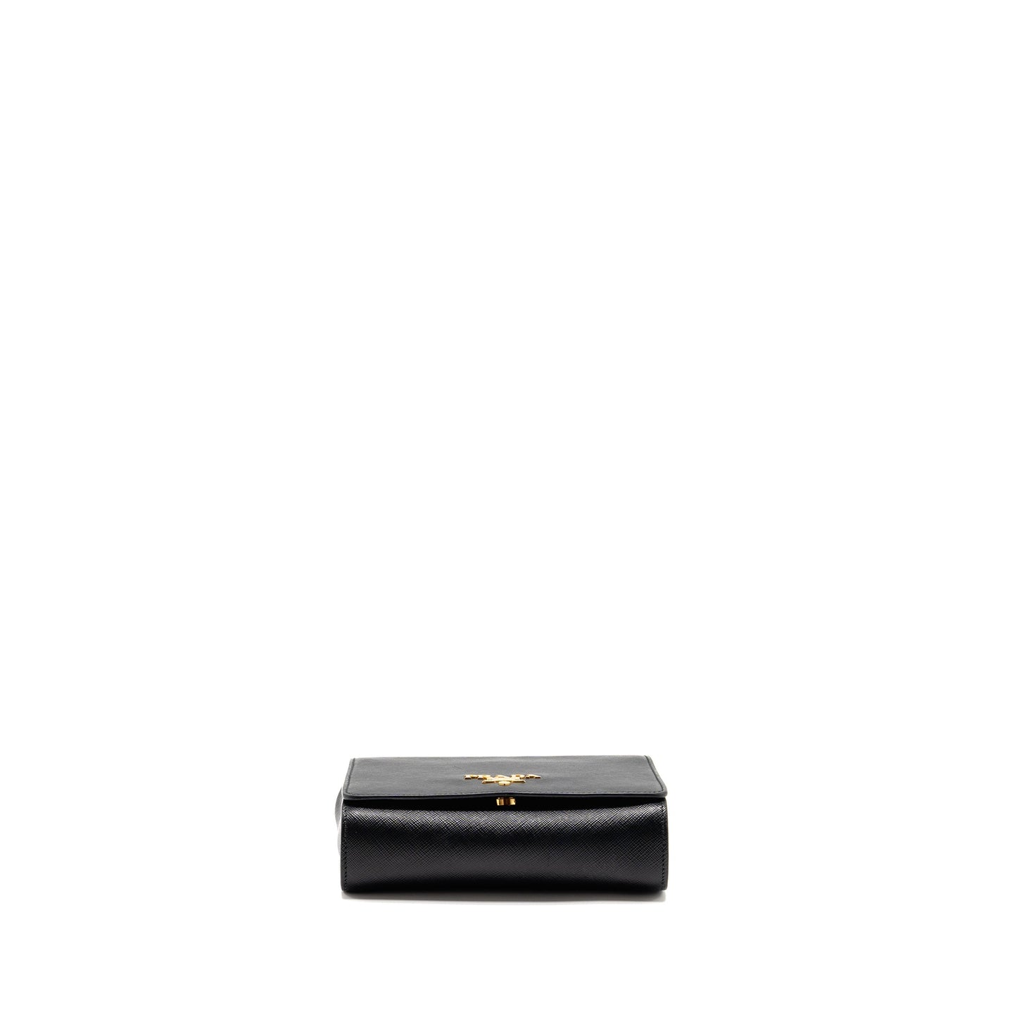 Prada Saffiano Chain Bag Calfskin Black GHW