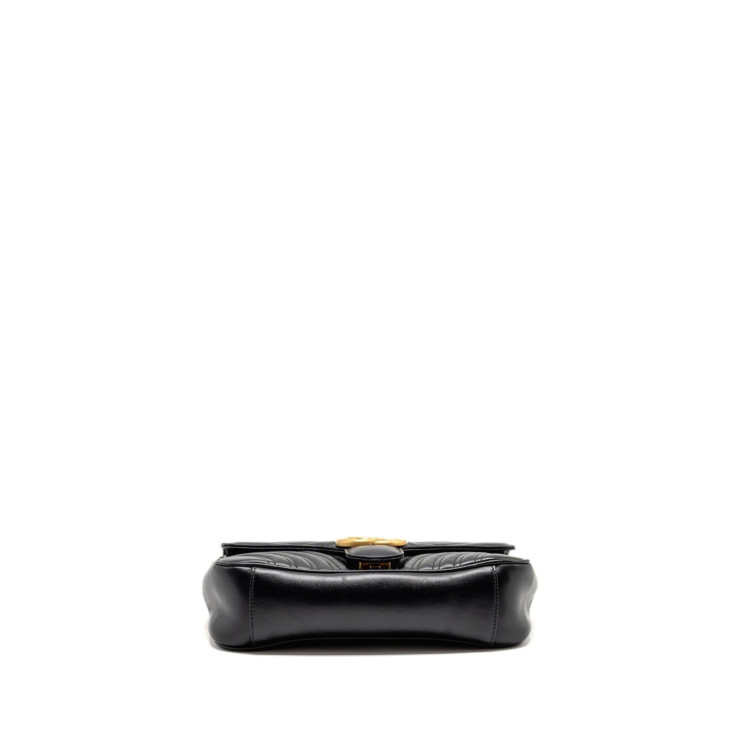 Gucci Medium GG Marmont shoulder Bag Calfskin Black GHW