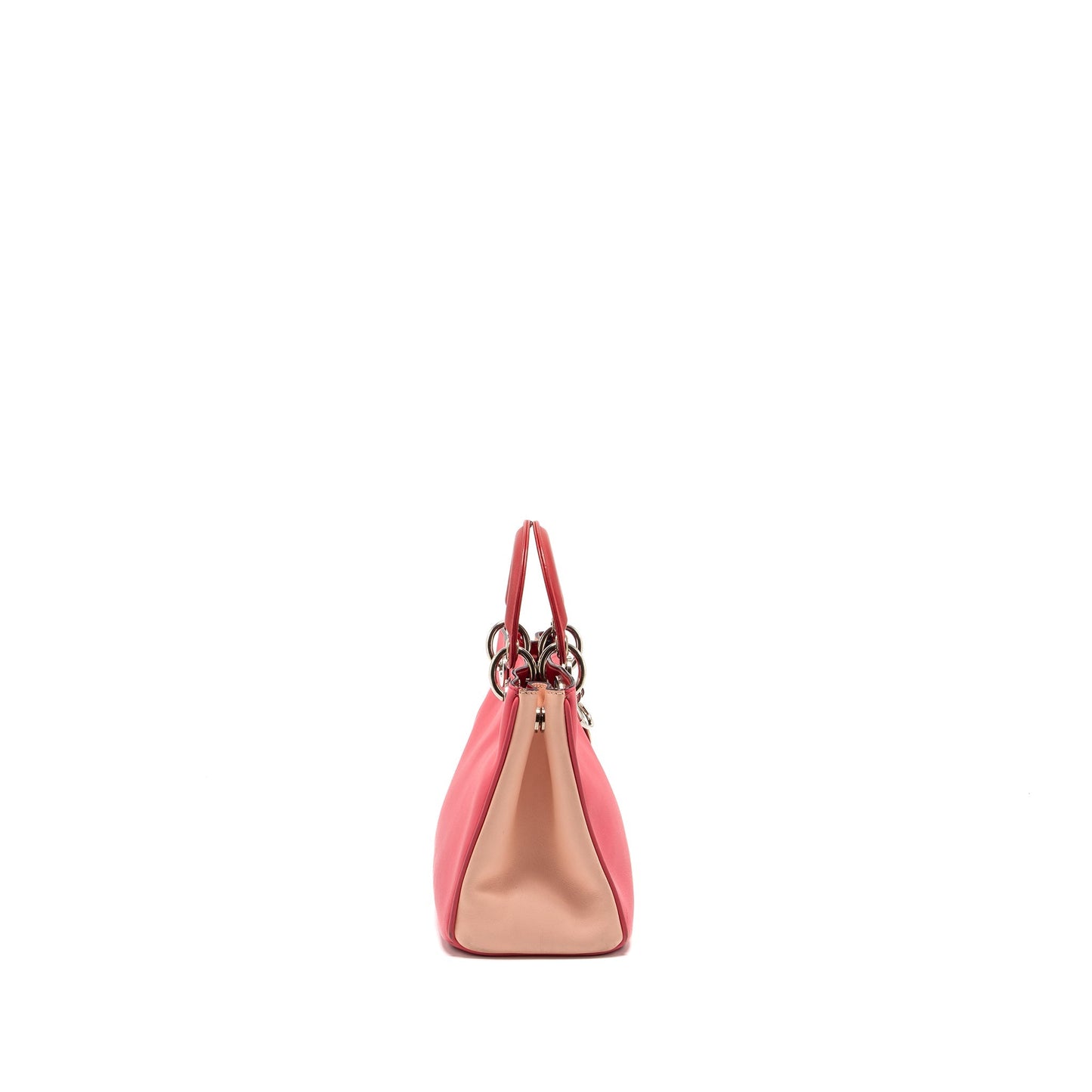 Luxury Dior Mini Luxury Diorissimo Tote Bag Calfskin Dark Pink/Light Pink SHW
