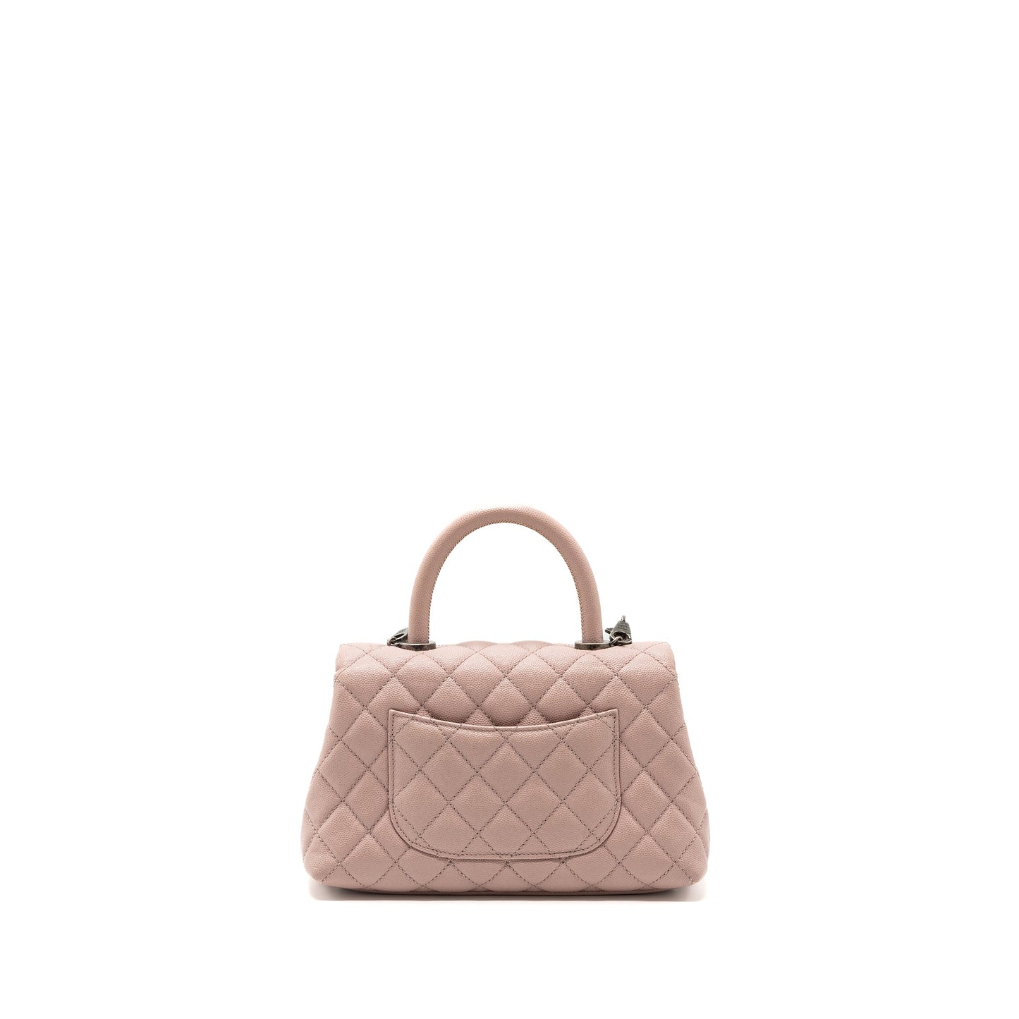 Chanel Small Coco Handle Caviar Light Pink Ruthenium Hardware