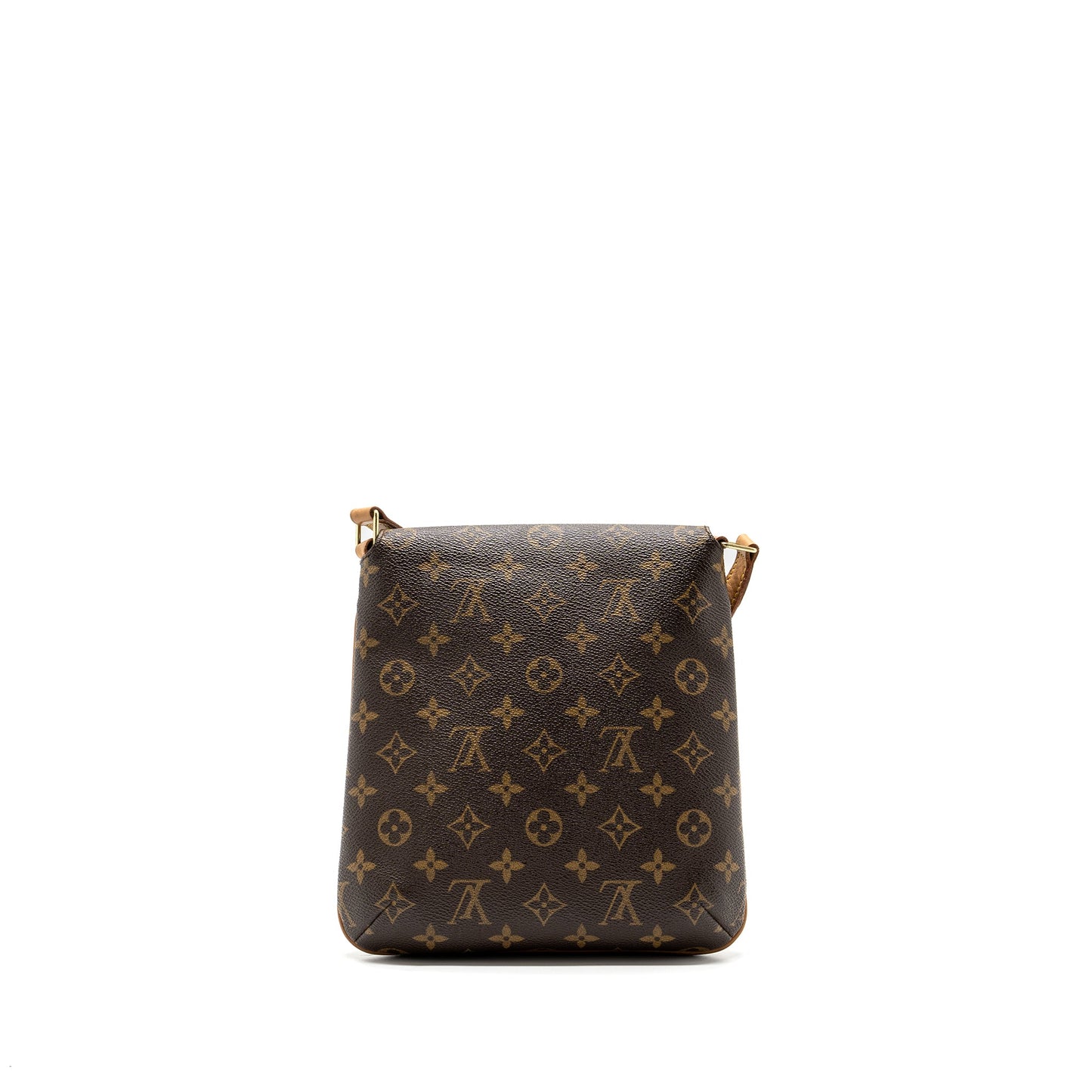 Louis Vuitton Vintage Vertical Crossbody Flap Bag Monogram Canvas GHW