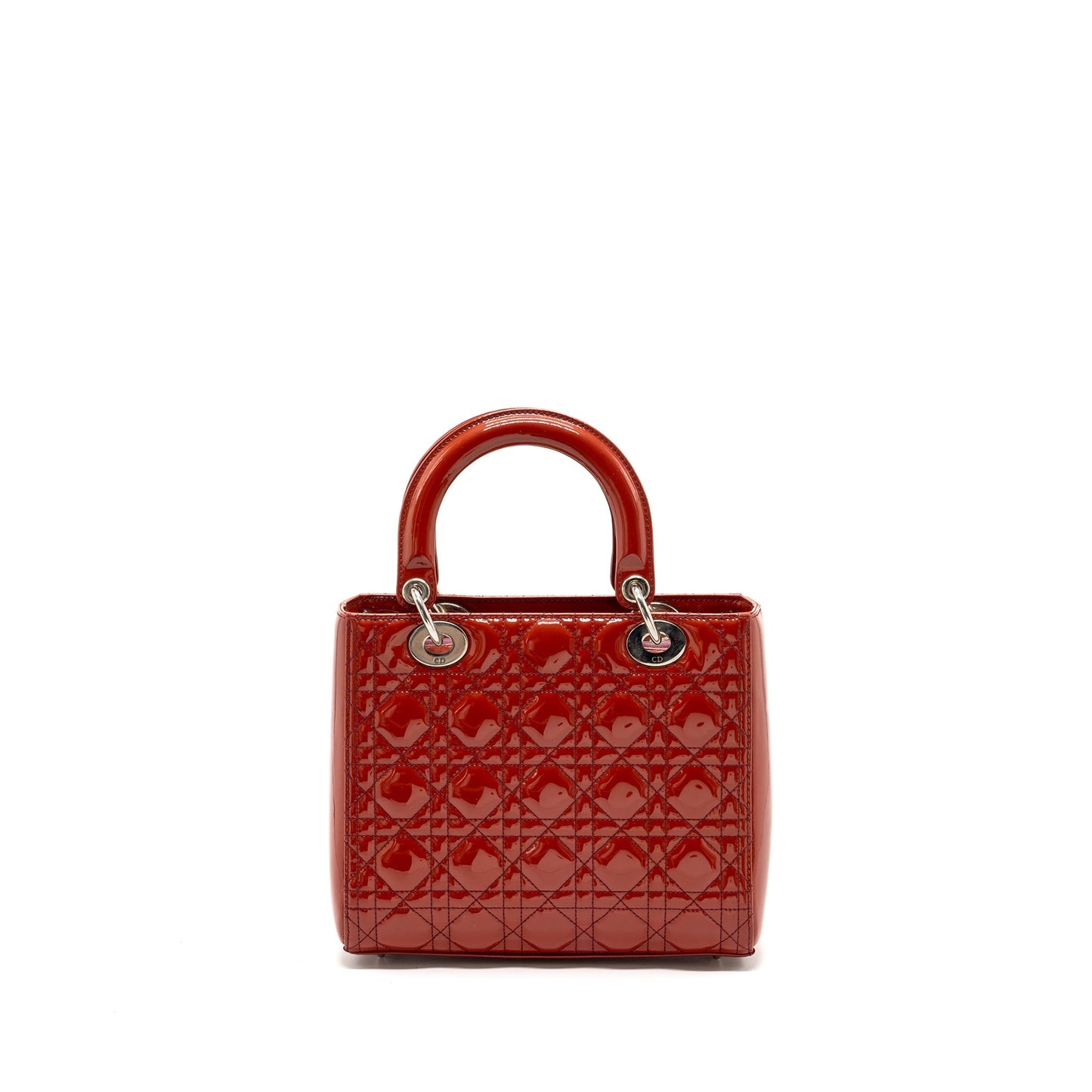 Luxury Dior medium lady Luxury Dior patent dark pink SHW