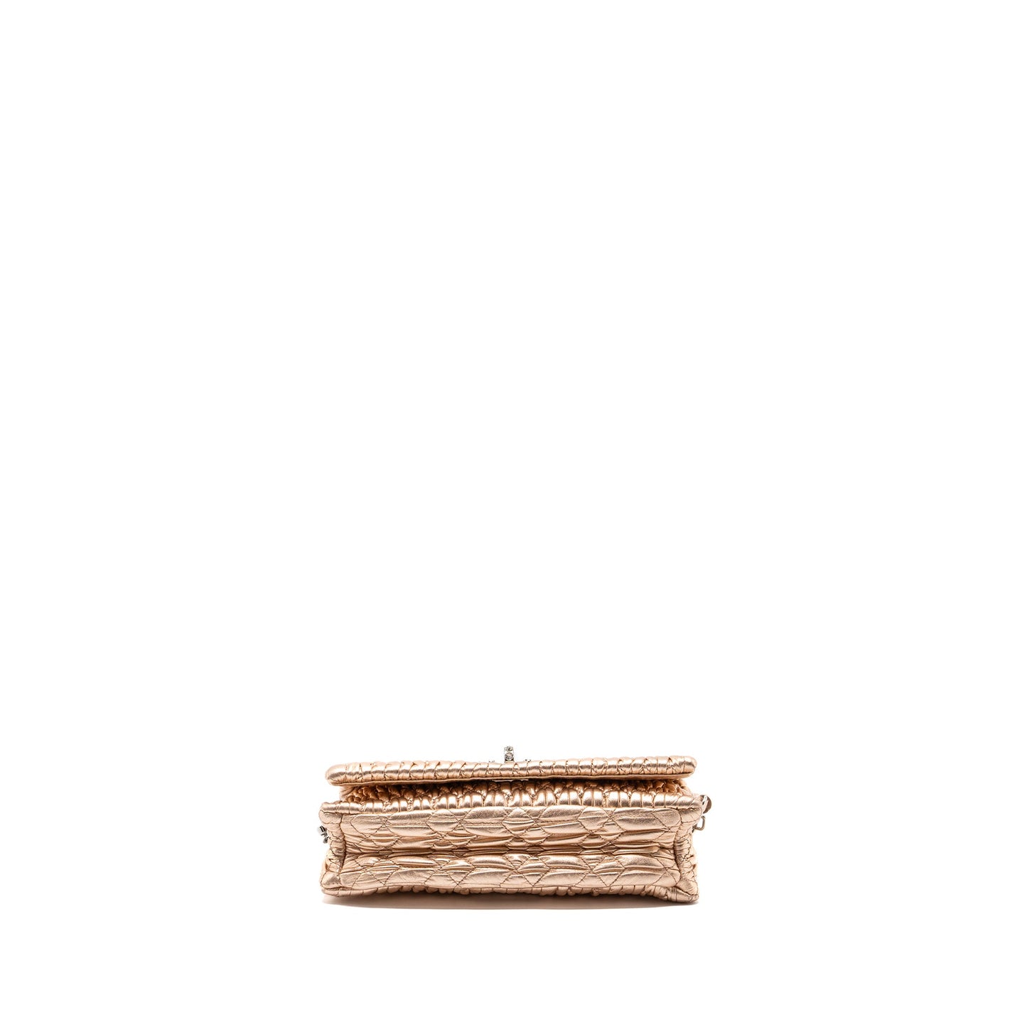 Miu Miu Crystal Shoulder Bag Nappa Cipria Lame SHW
