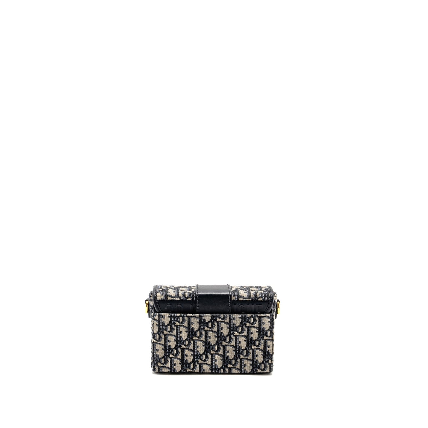 Luxury Dior 30 Montaigne Box Blue Oblique Jacquard GHW