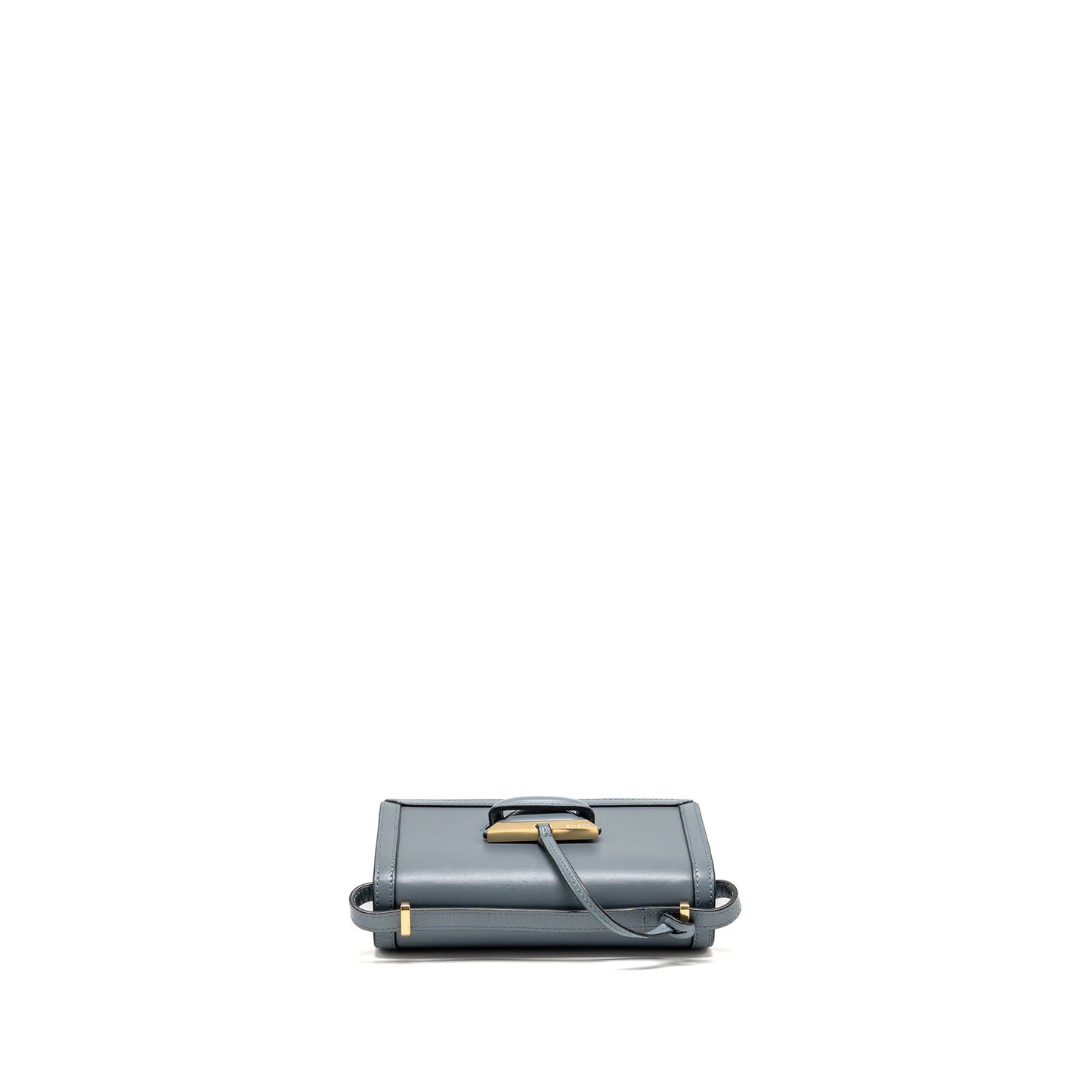 Loewe Barcelona Shoulder Bag Calfskin Blue GHW