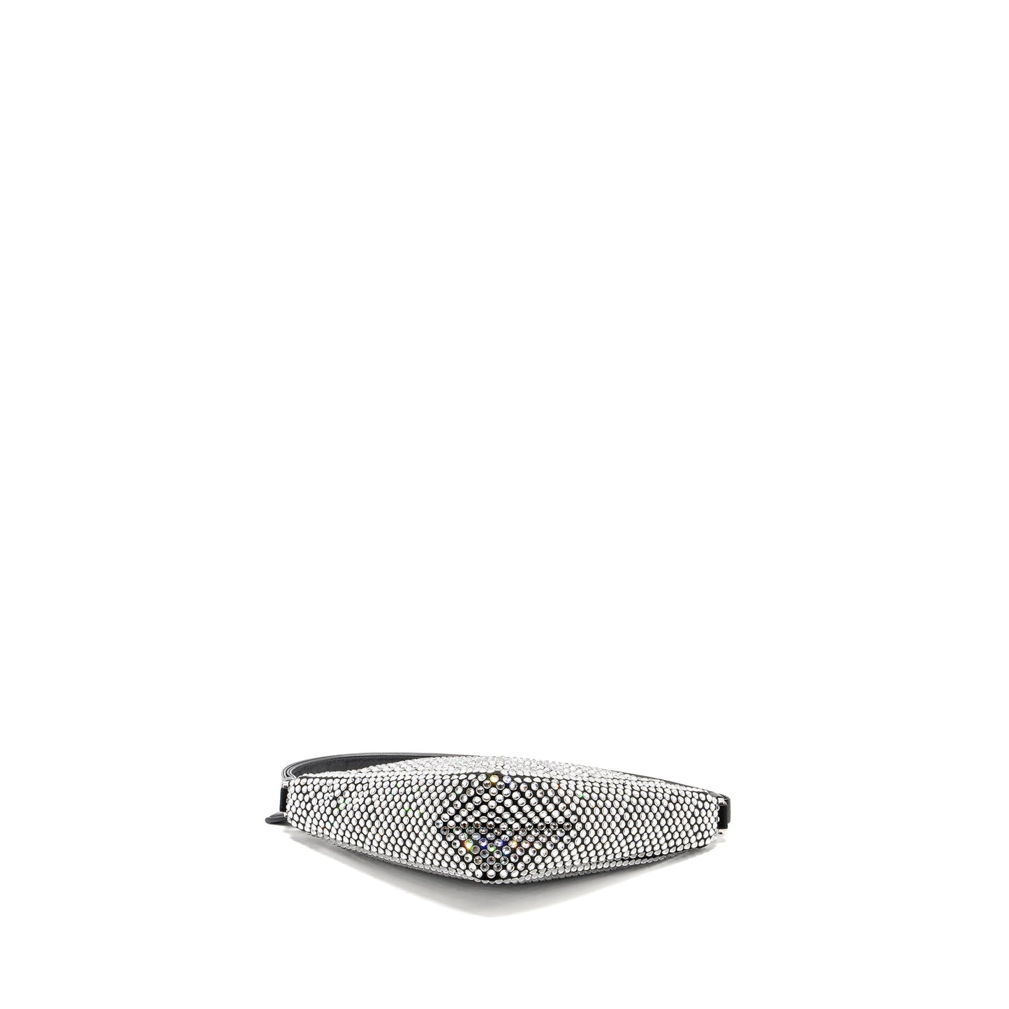 Prada Triangle pouch crystal embellished black SHW