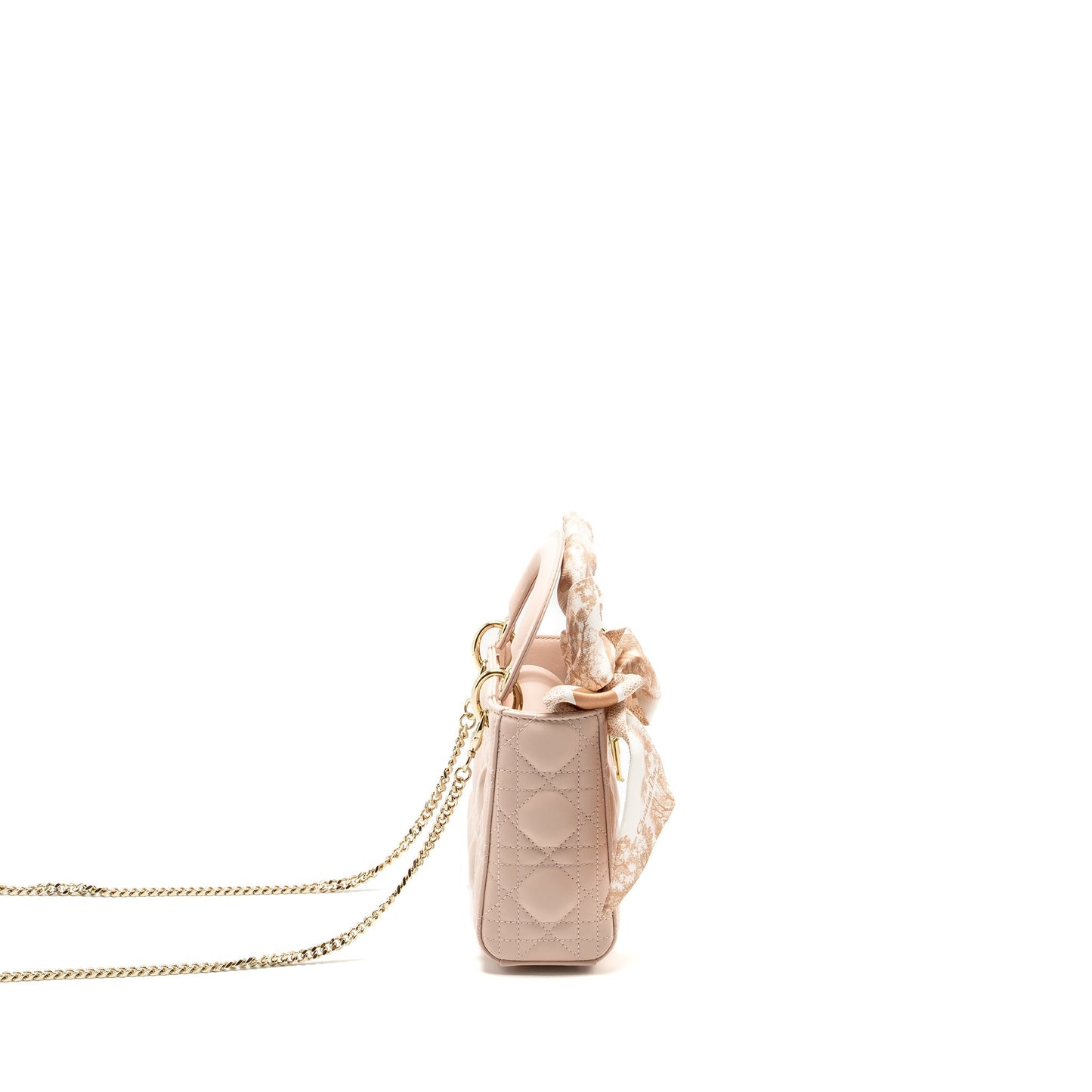 Luxury Dior Mini Lady Luxury Dior Lambskin Powder Pink LGHW