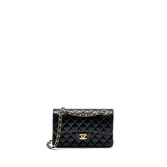 Chanel Small Classic Double Flap Bag Lambskin Black GHW