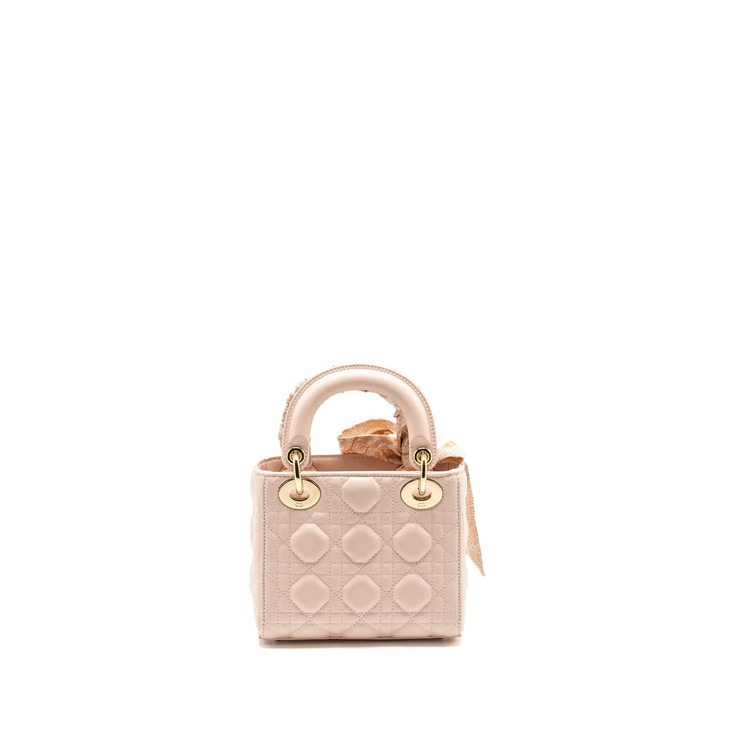 Luxury Dior Mini Lady Luxury Dior Lambskin Powder Pink LGHW