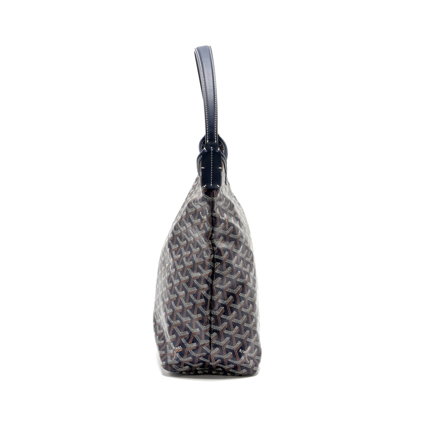 Goyard Boheme Hobo Bag Goyardine Canvas/Calfskin Navy SHW